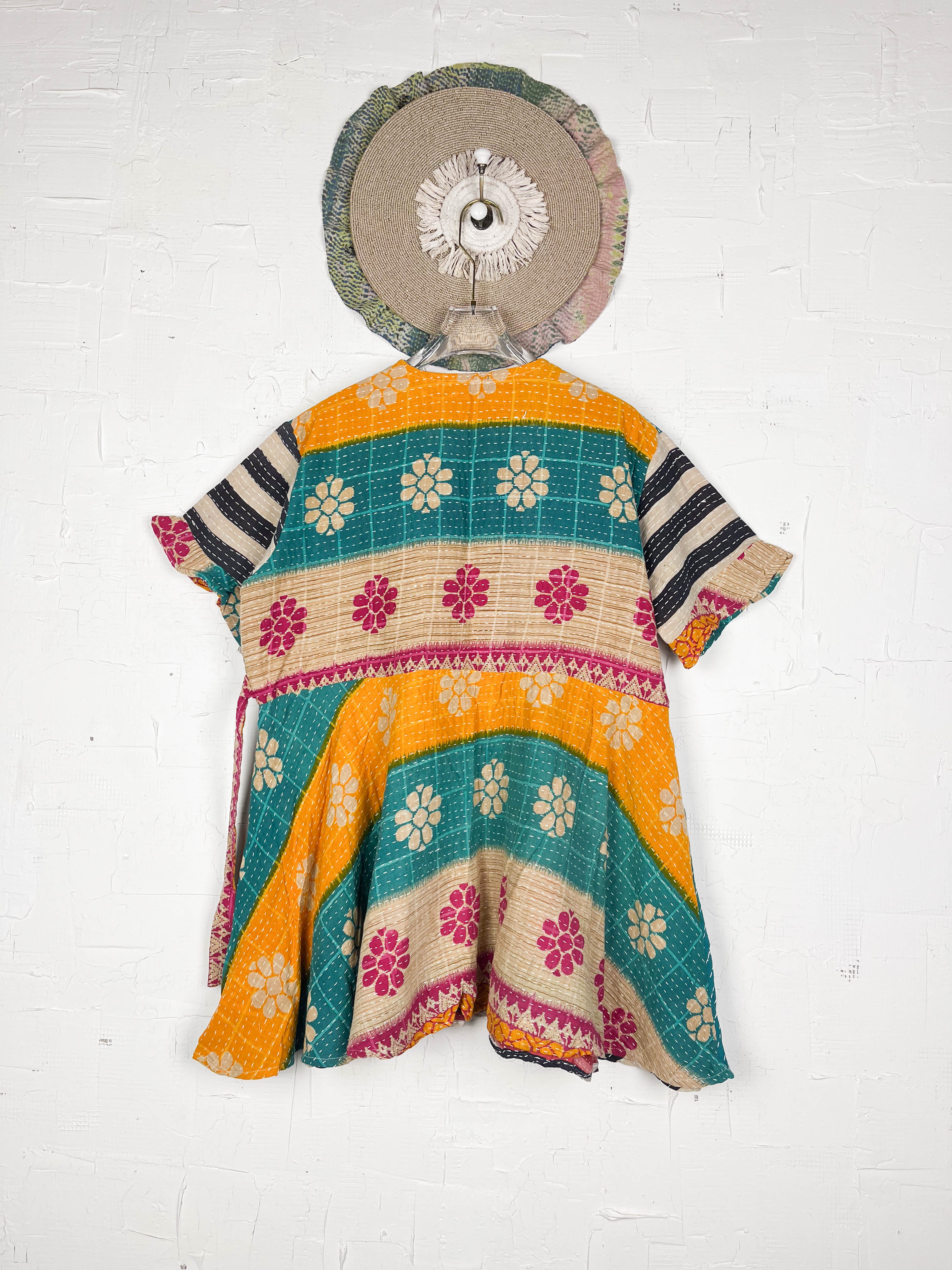 Wrap Kantha dress - Love Protect Sustain