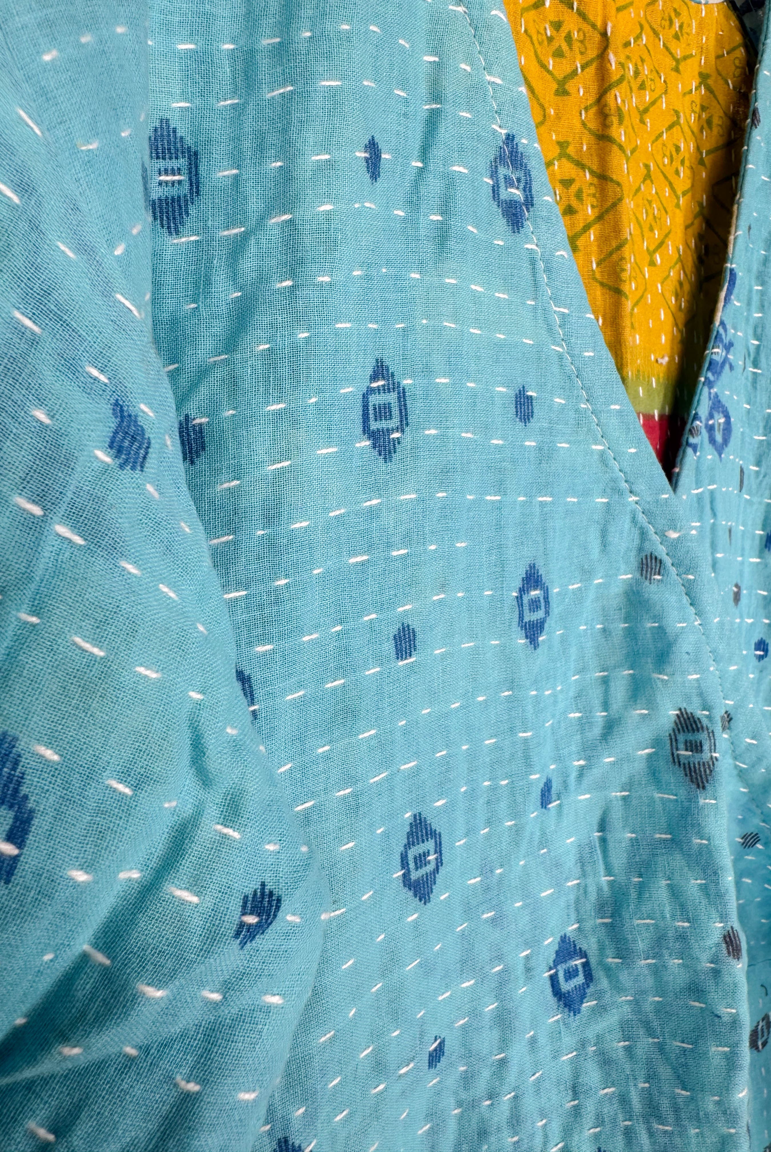 Wrap Kantha dress - Love Protect Sustain