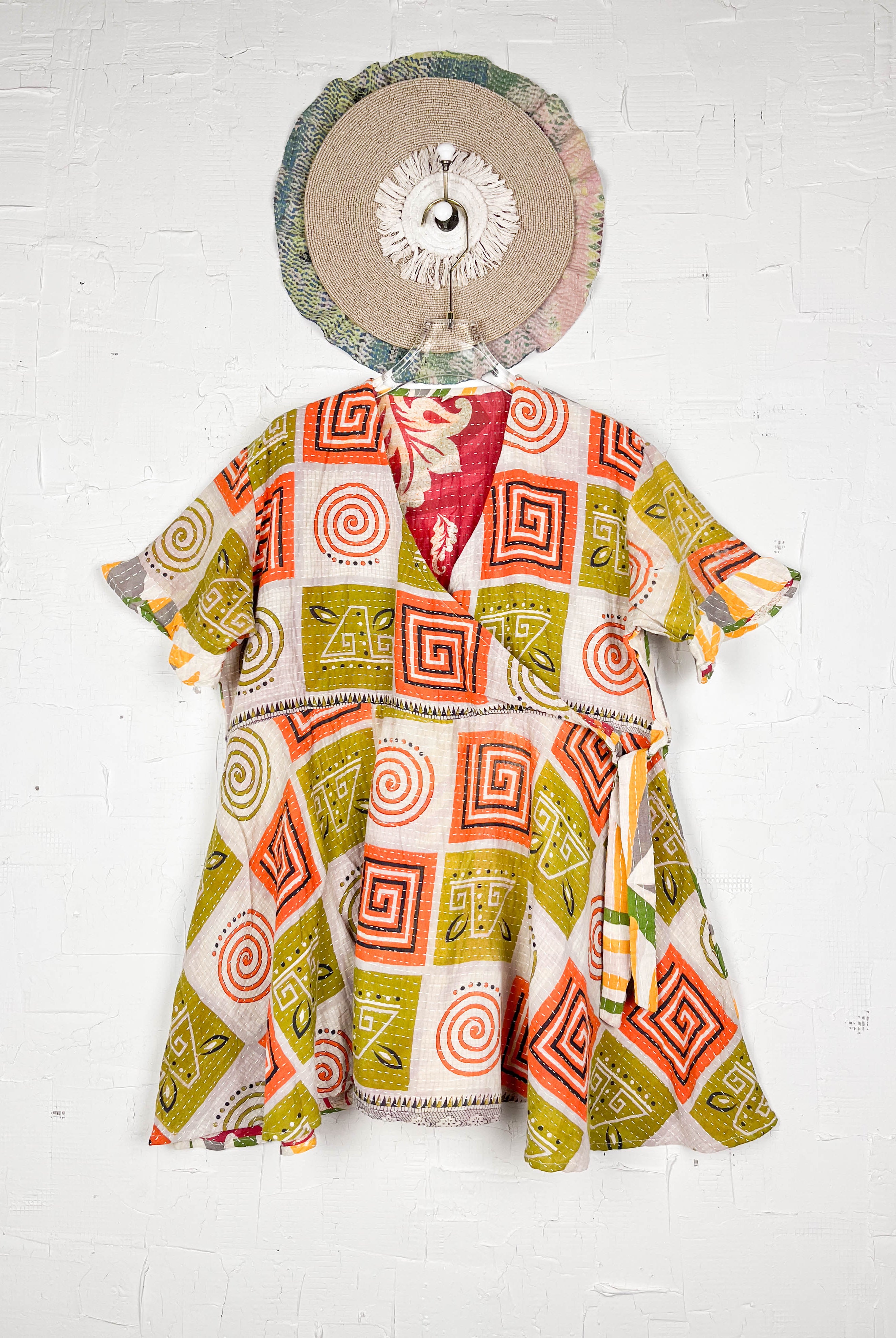 Wrap Kantha dress- Love Protect Sustain