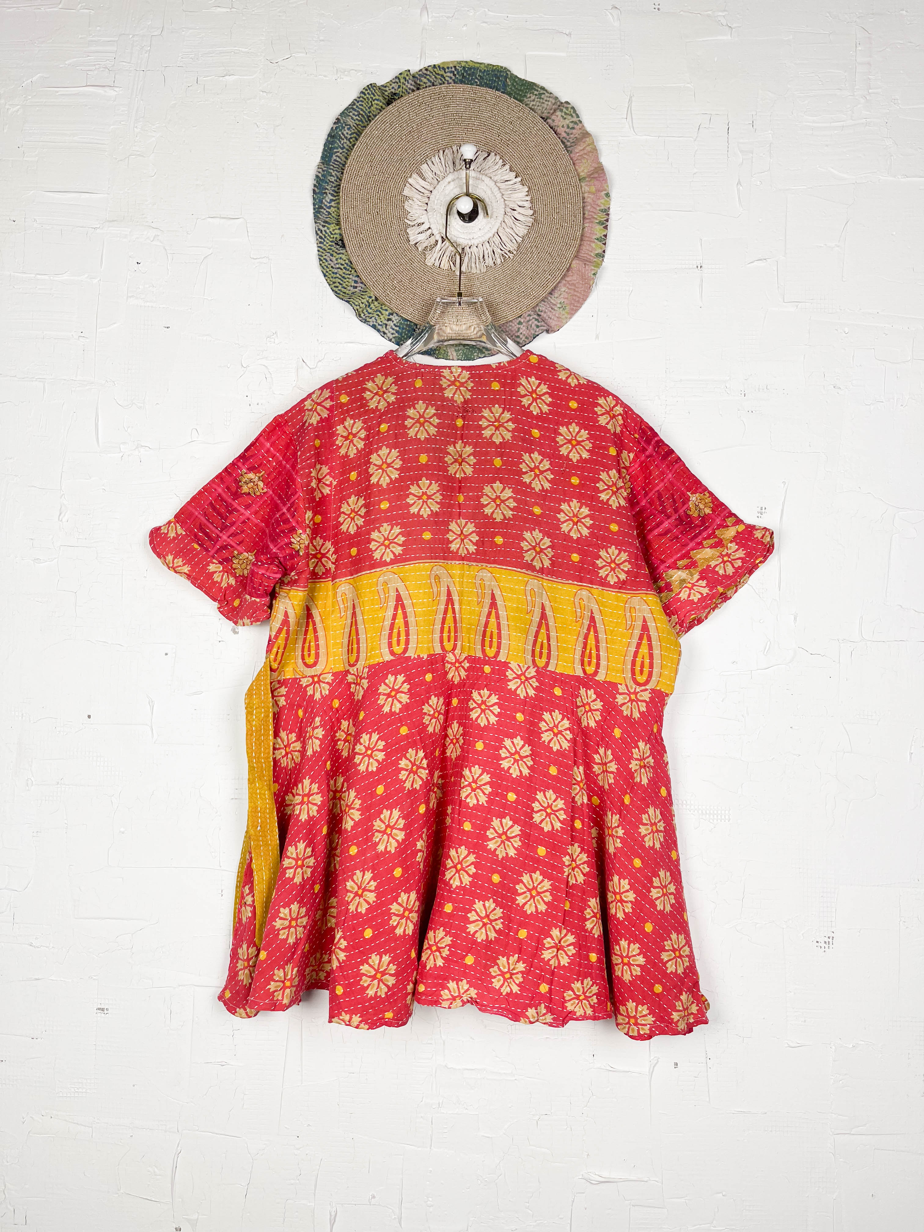 Wrap Kantha dress - Love Protect Sustain