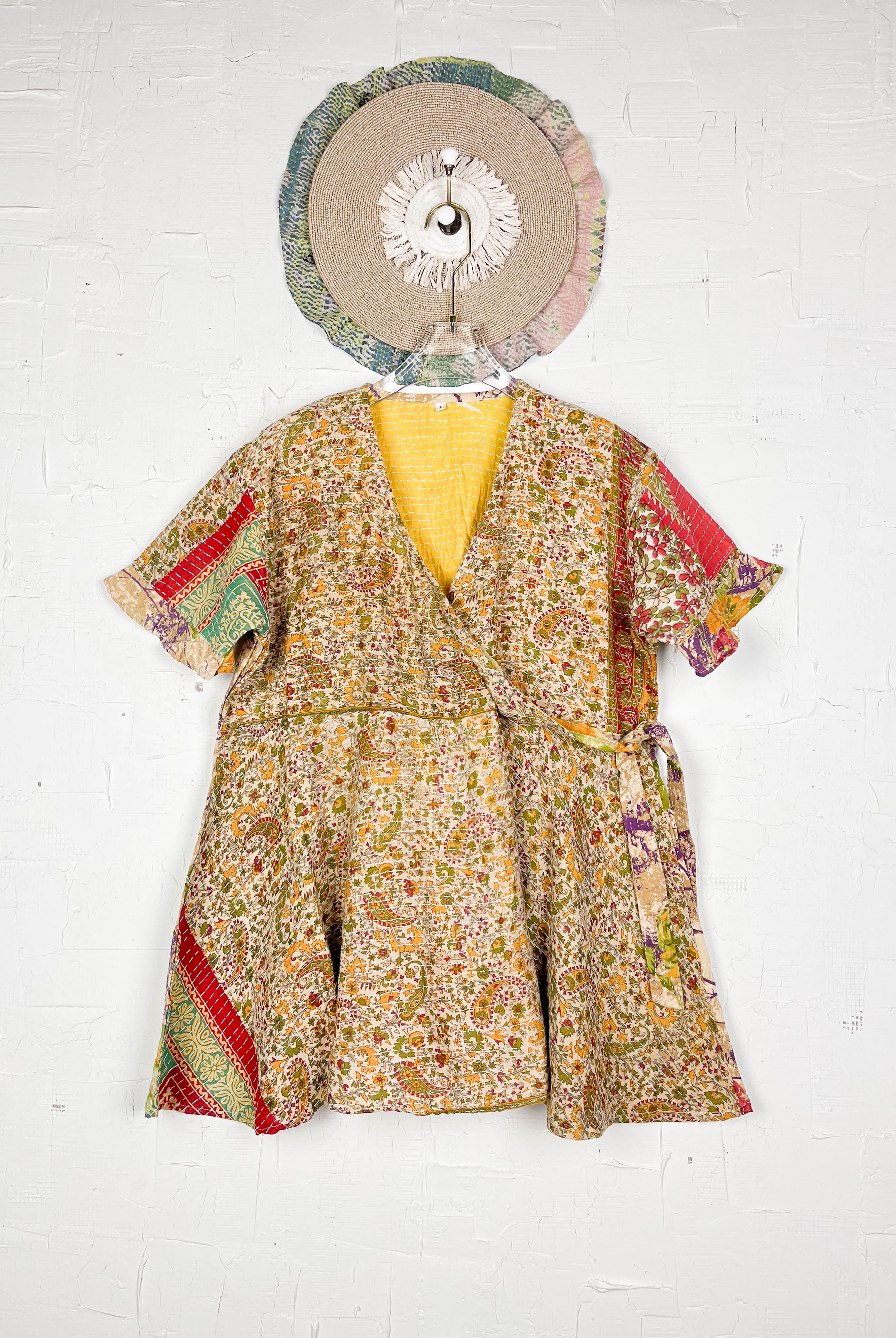 Wrap Kantha dress- Love Protect Sustain