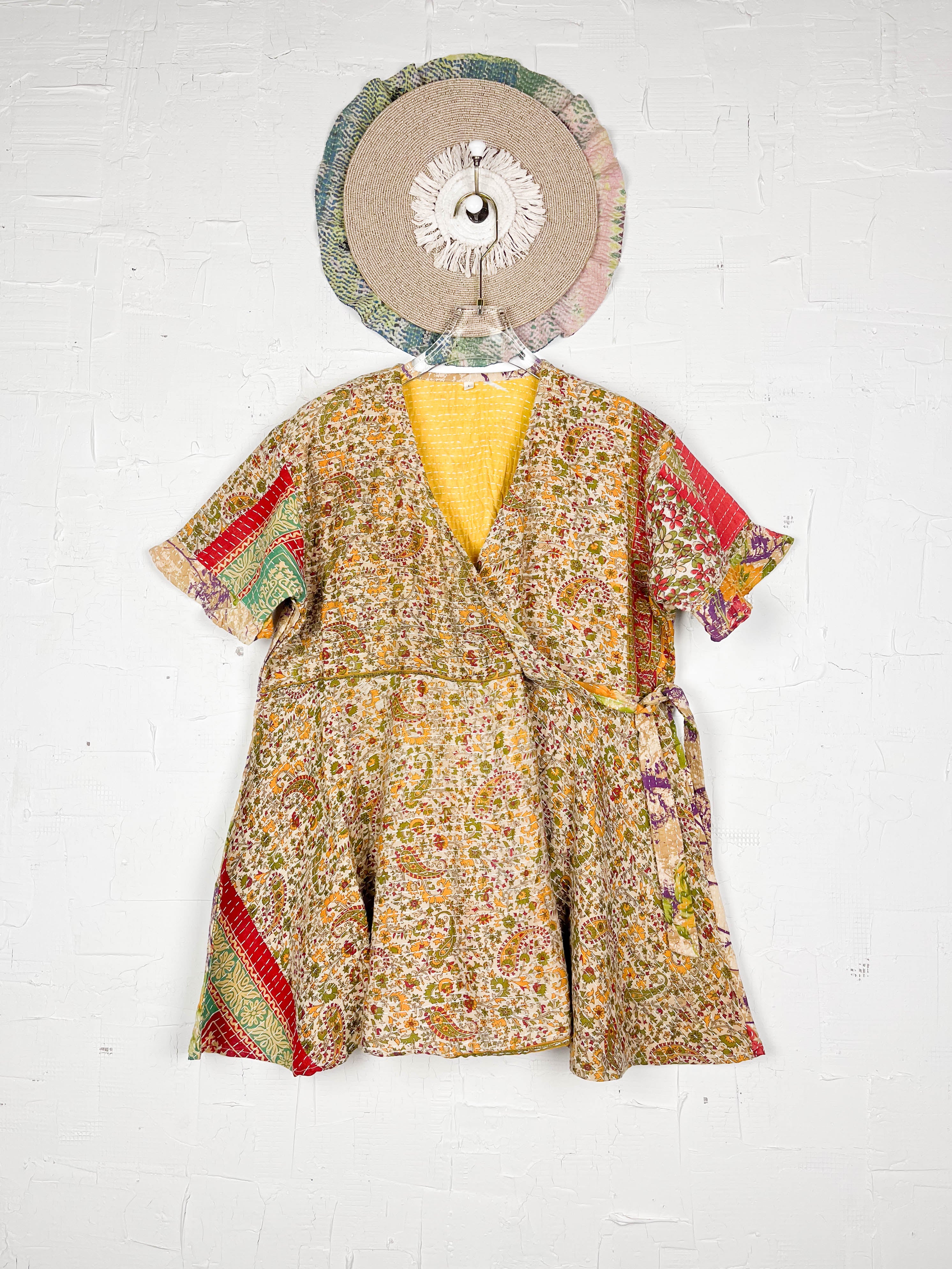 Wrap Kantha dress- Love Protect Sustain
