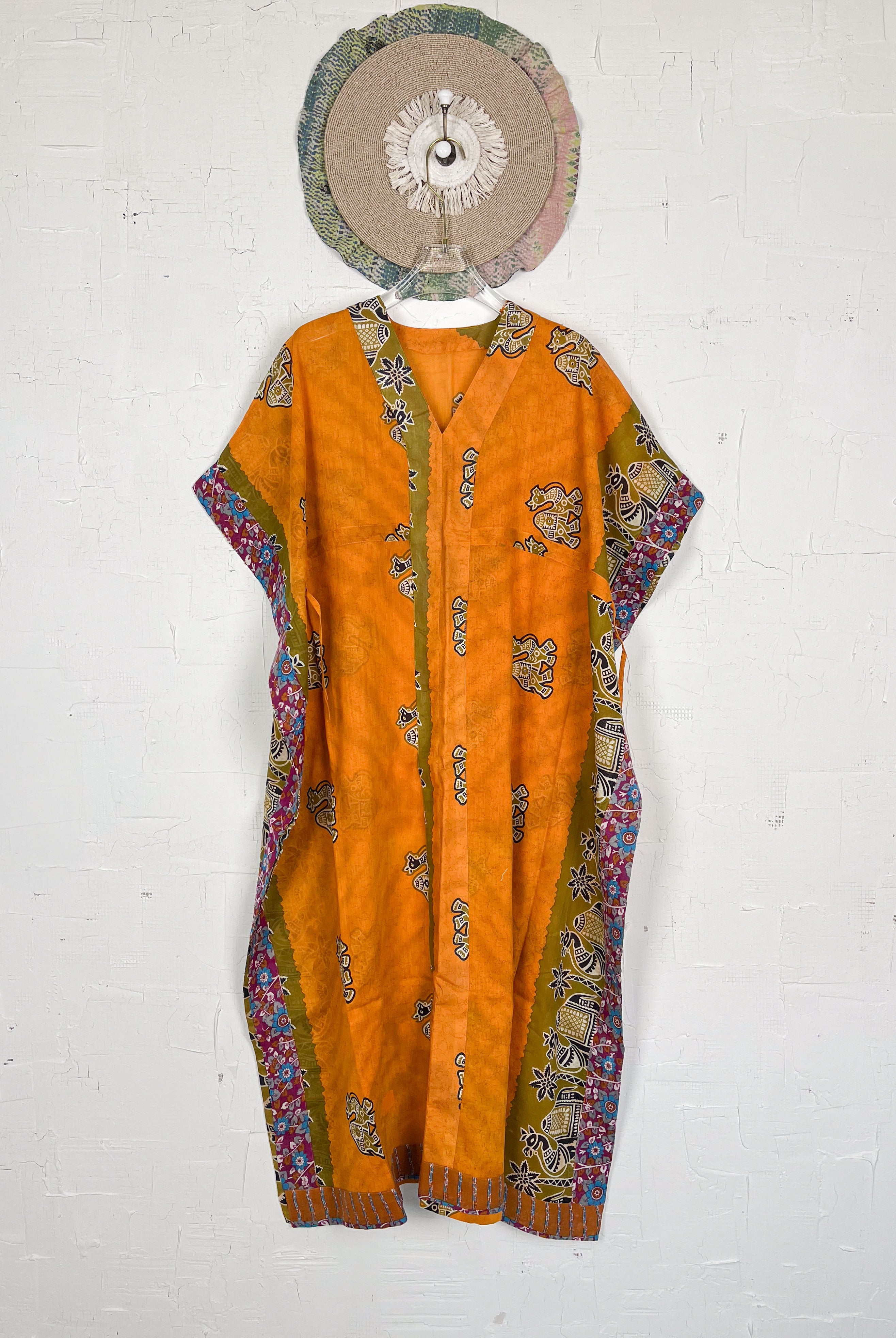 Yellow Caftan Dress - Love Protect Sustain