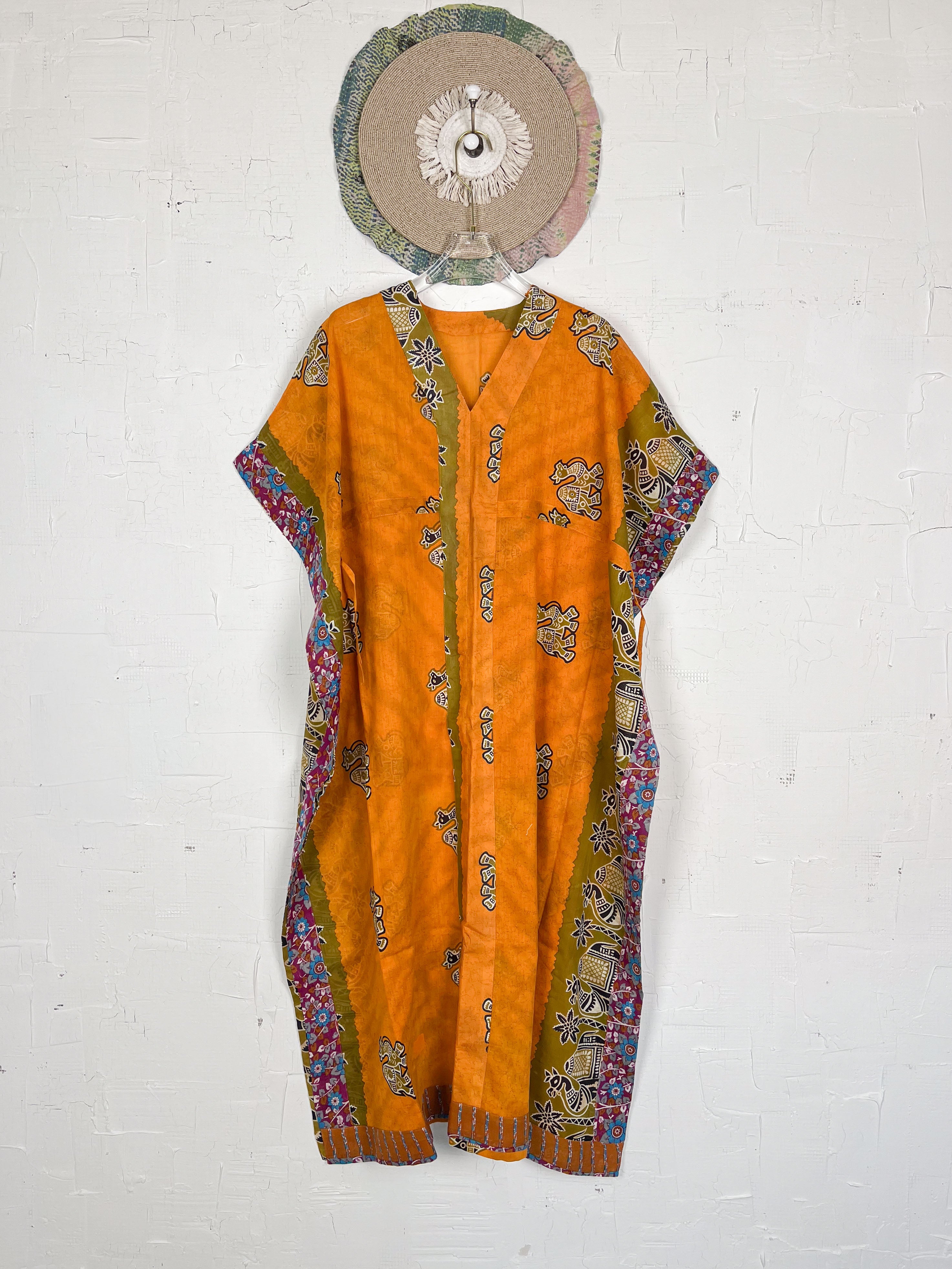 Yellow Caftan Dress - Love Protect Sustain