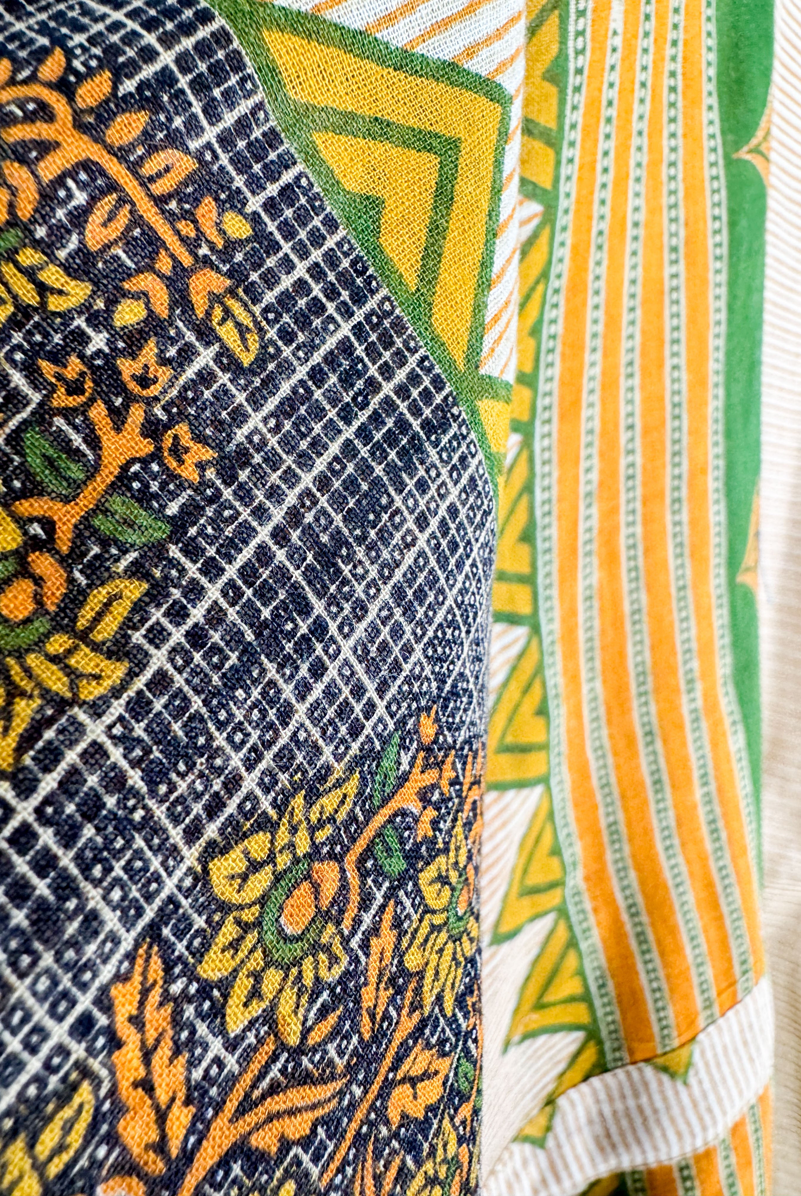 Yellow Cotton Kaftan - Love Protect Sustain