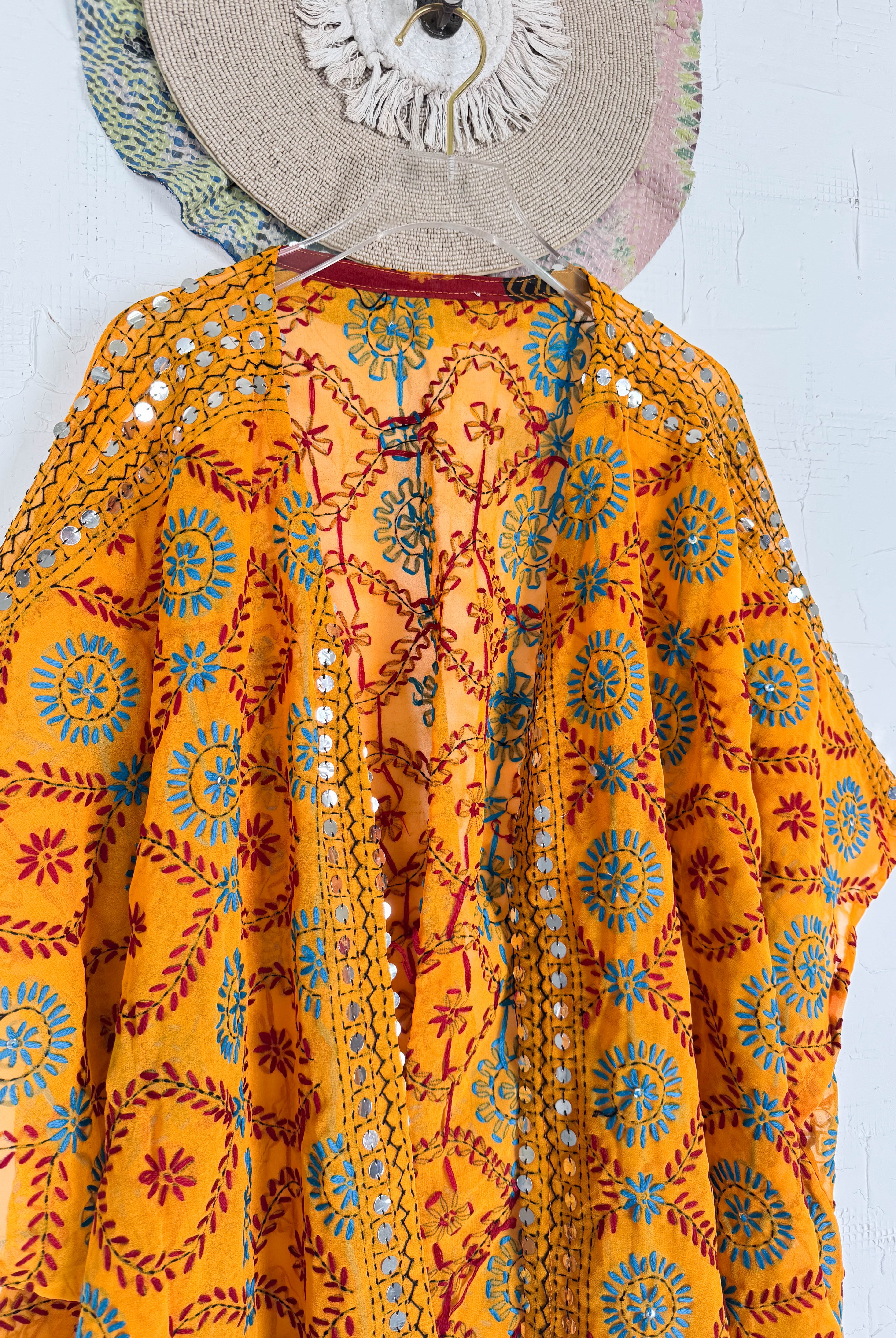 Yellow Floral Robe - Love Protect Sustain