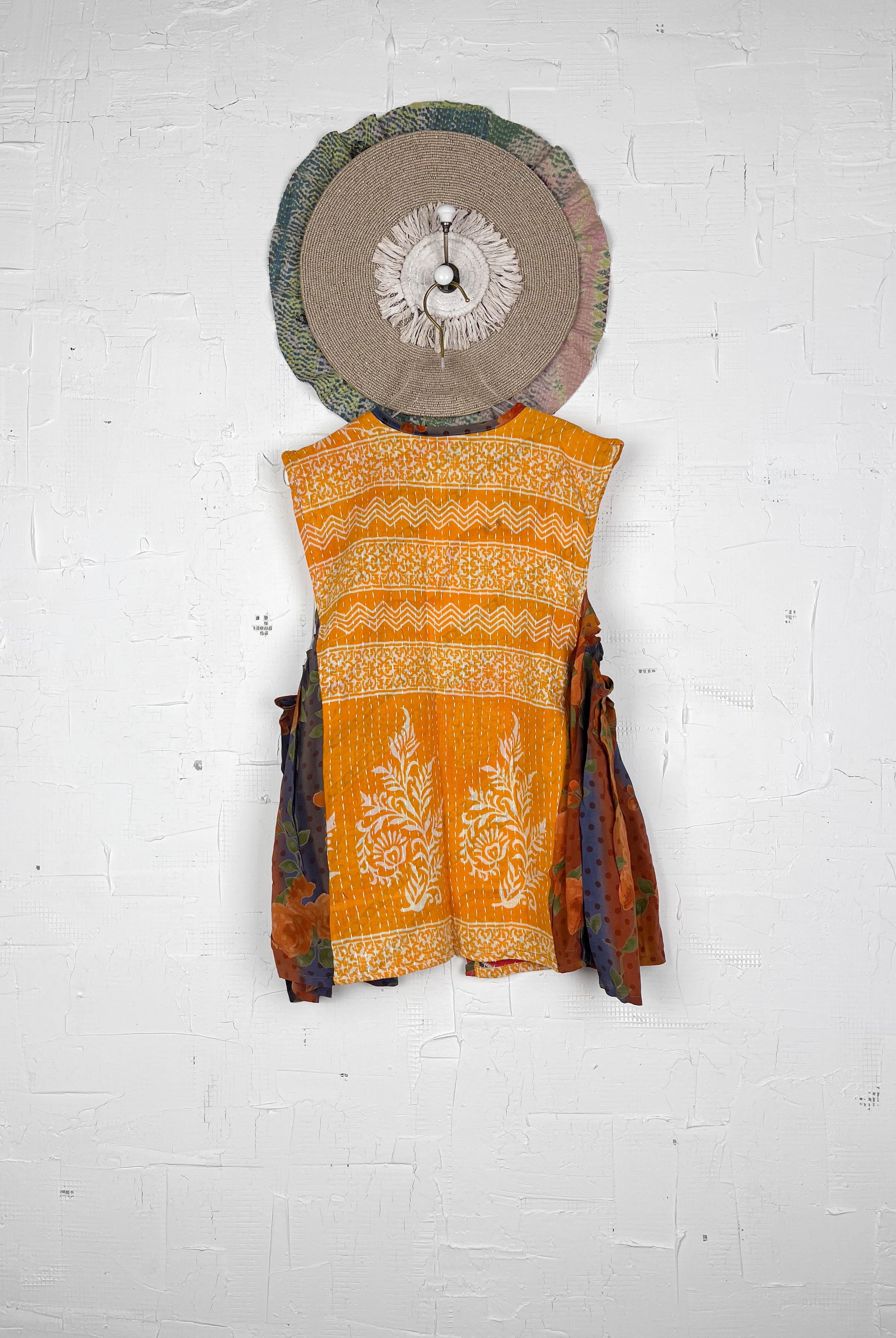 Yellow Geometric Top - Love Protect Sustain