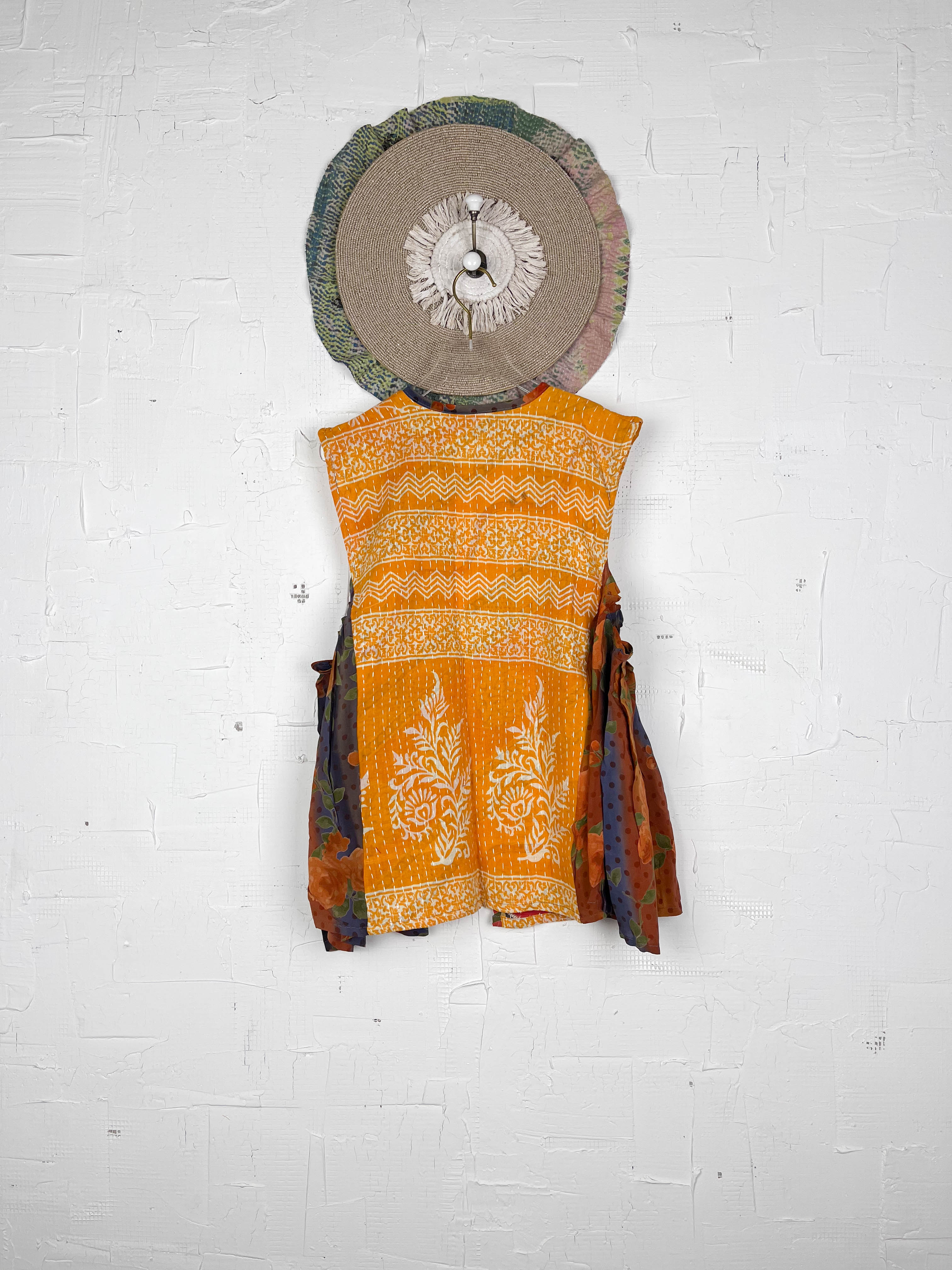 Yellow Geometric Top - Love Protect Sustain