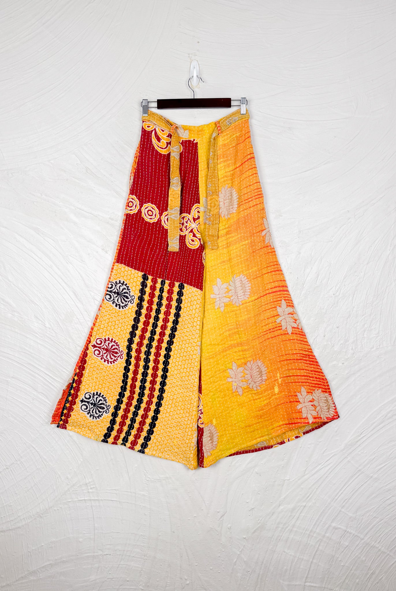 Yellow Kantha Pants - Love Protect Sustain