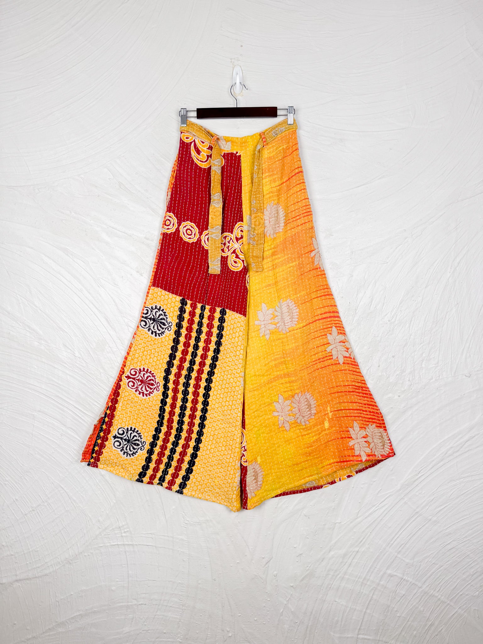 Yellow Kantha Pants - Love Protect Sustain
