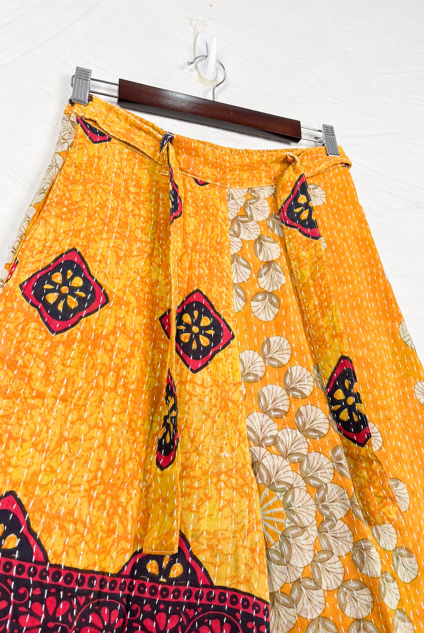 Yellow Kantha Pants - Love Protect Sustain