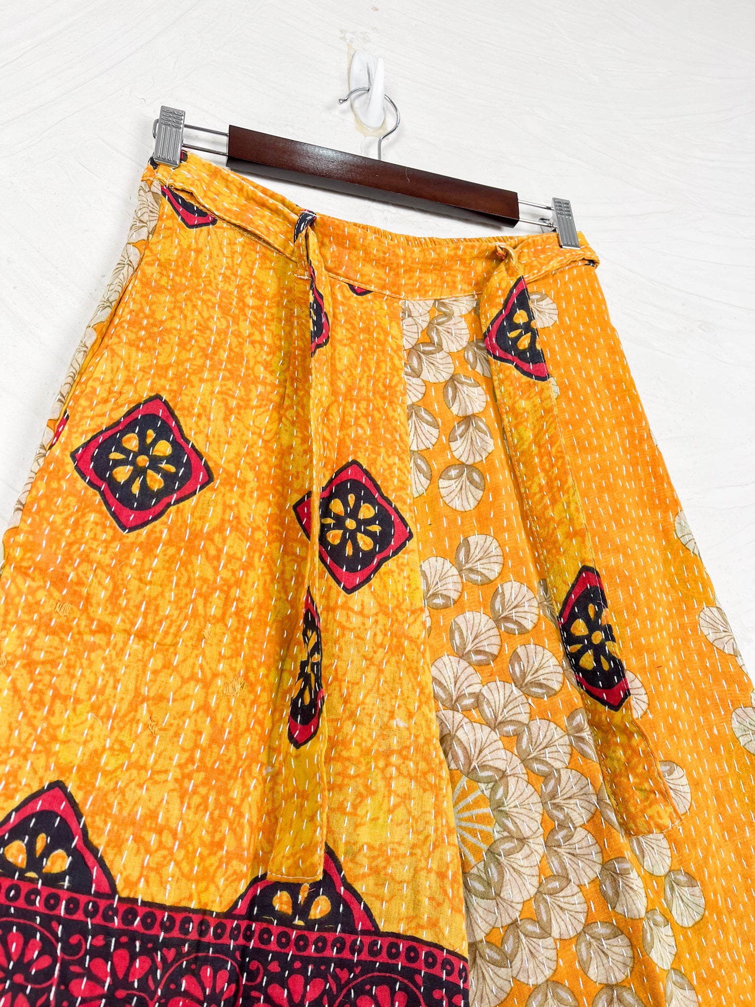 Yellow Kantha Pants - Love Protect Sustain