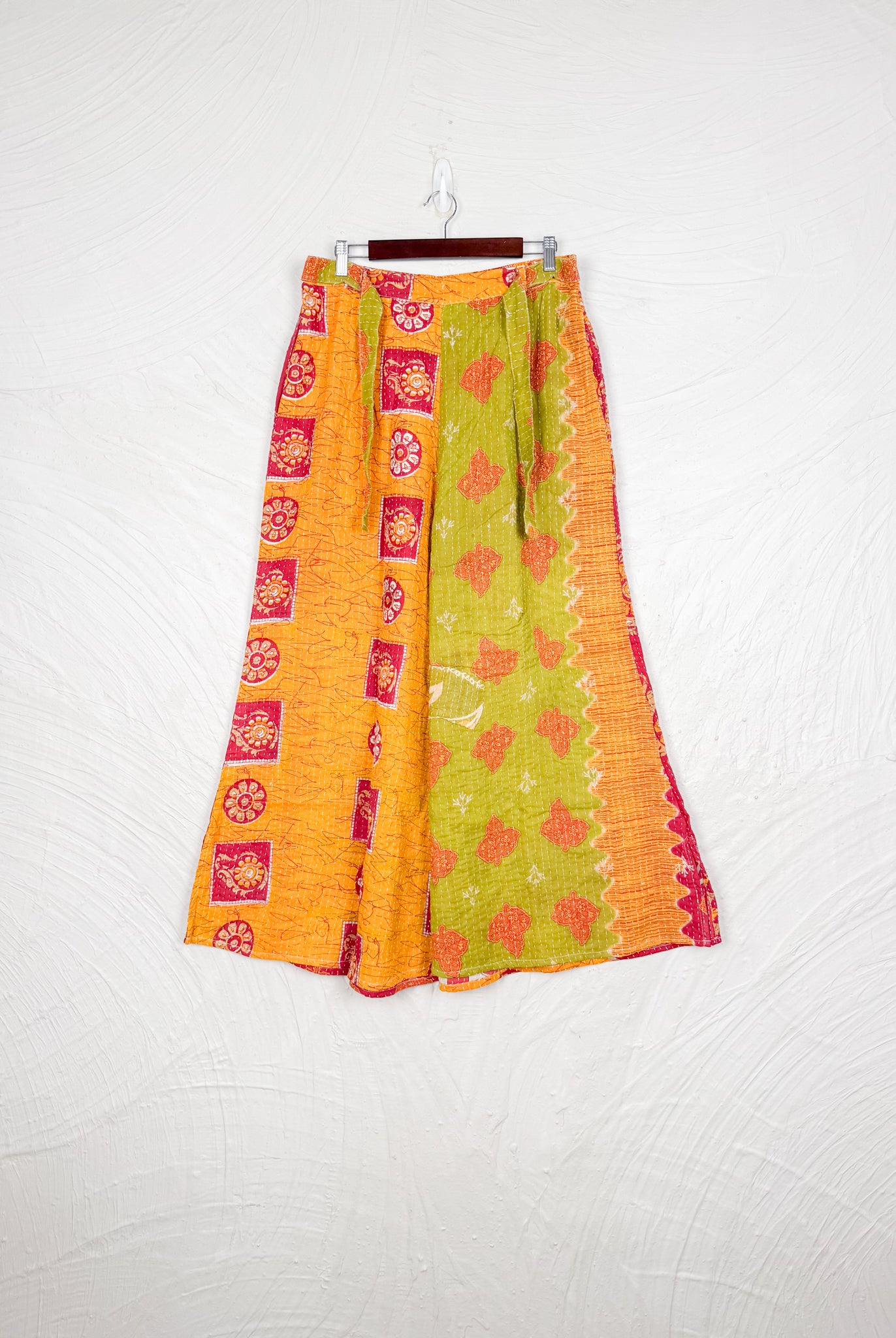 Yellow Kantha Pants - Love Protect Sustain