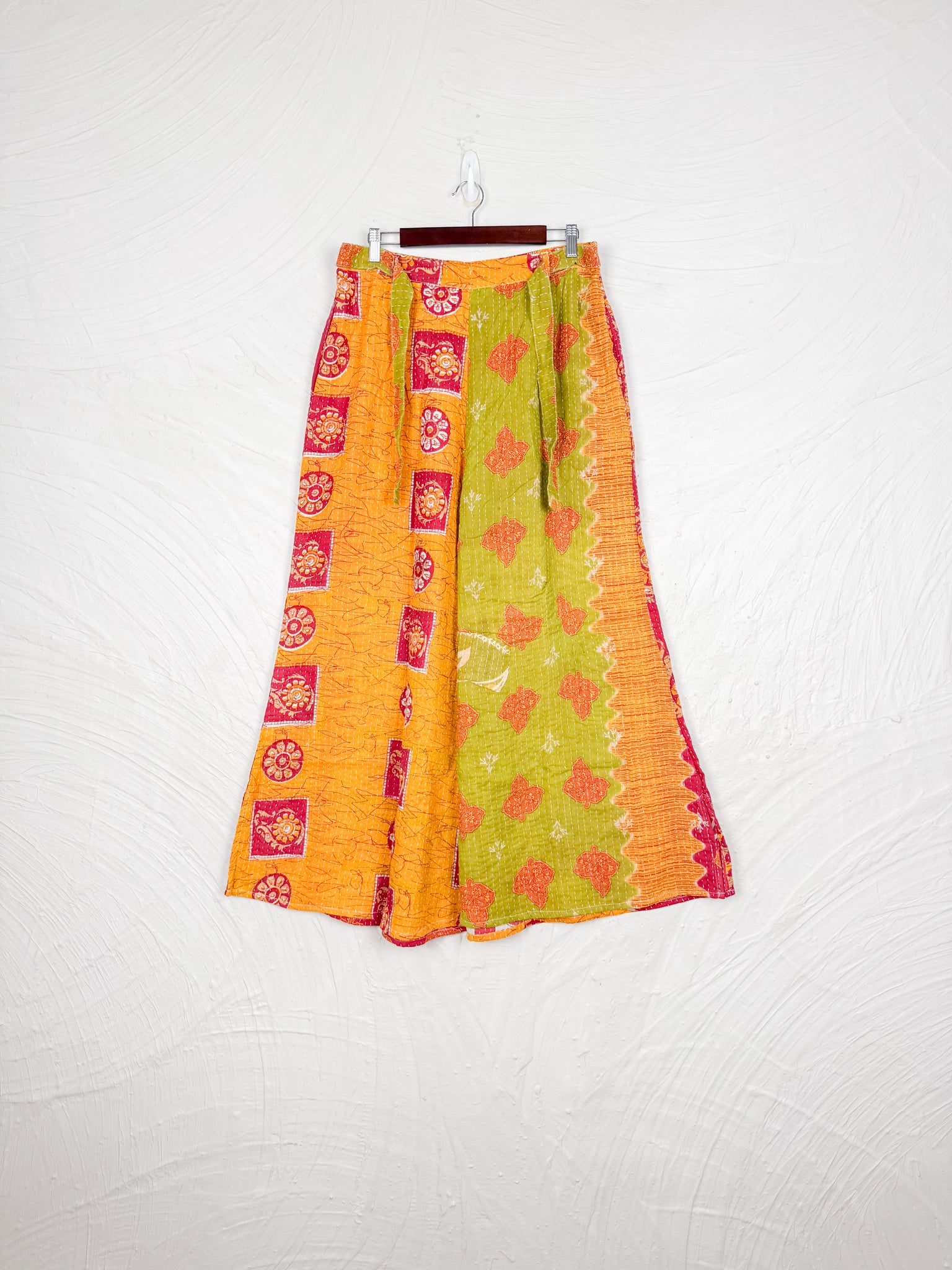 Yellow Kantha Pants - Love Protect Sustain