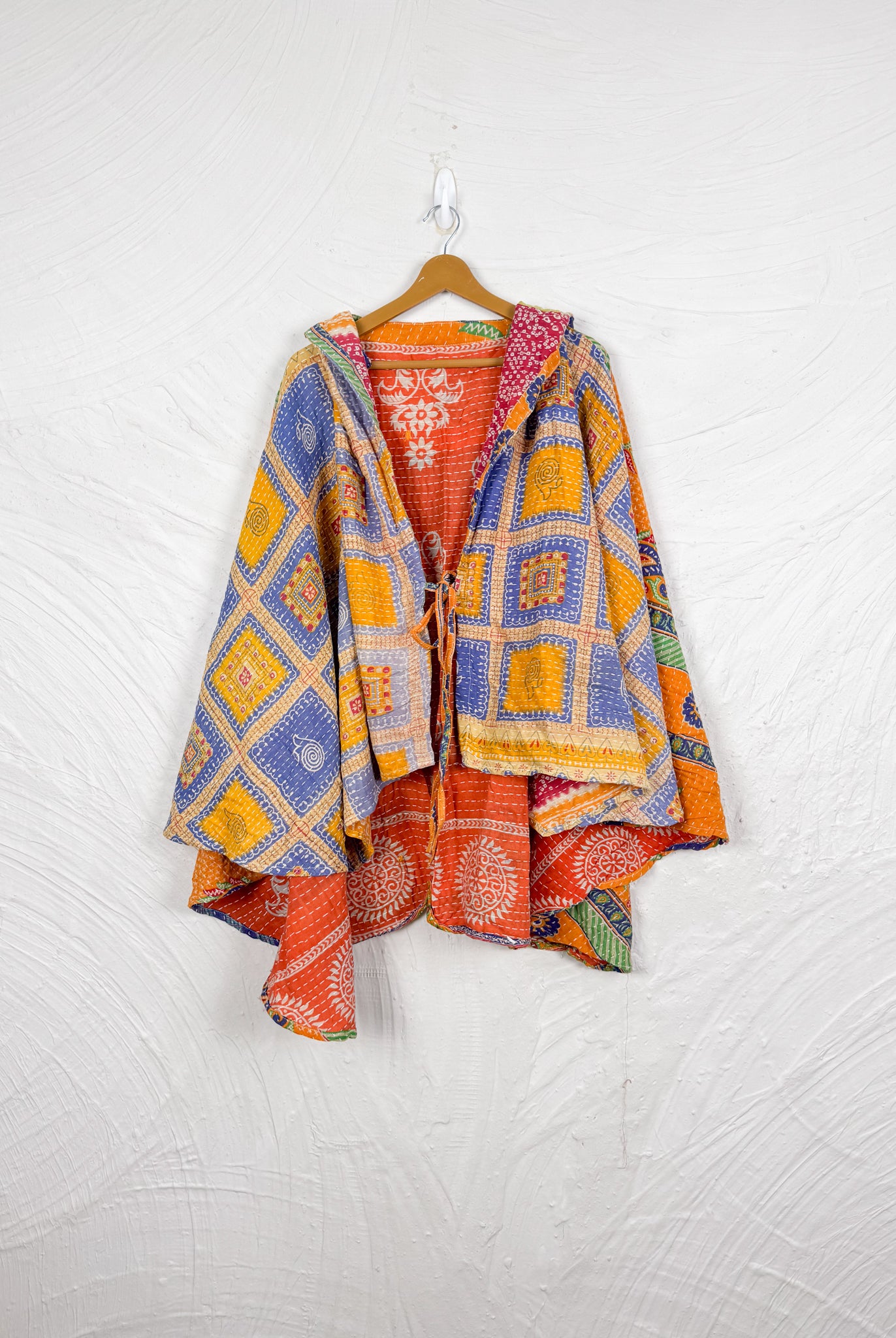 Yellow Poncho Jacket - Love Protect Sustain