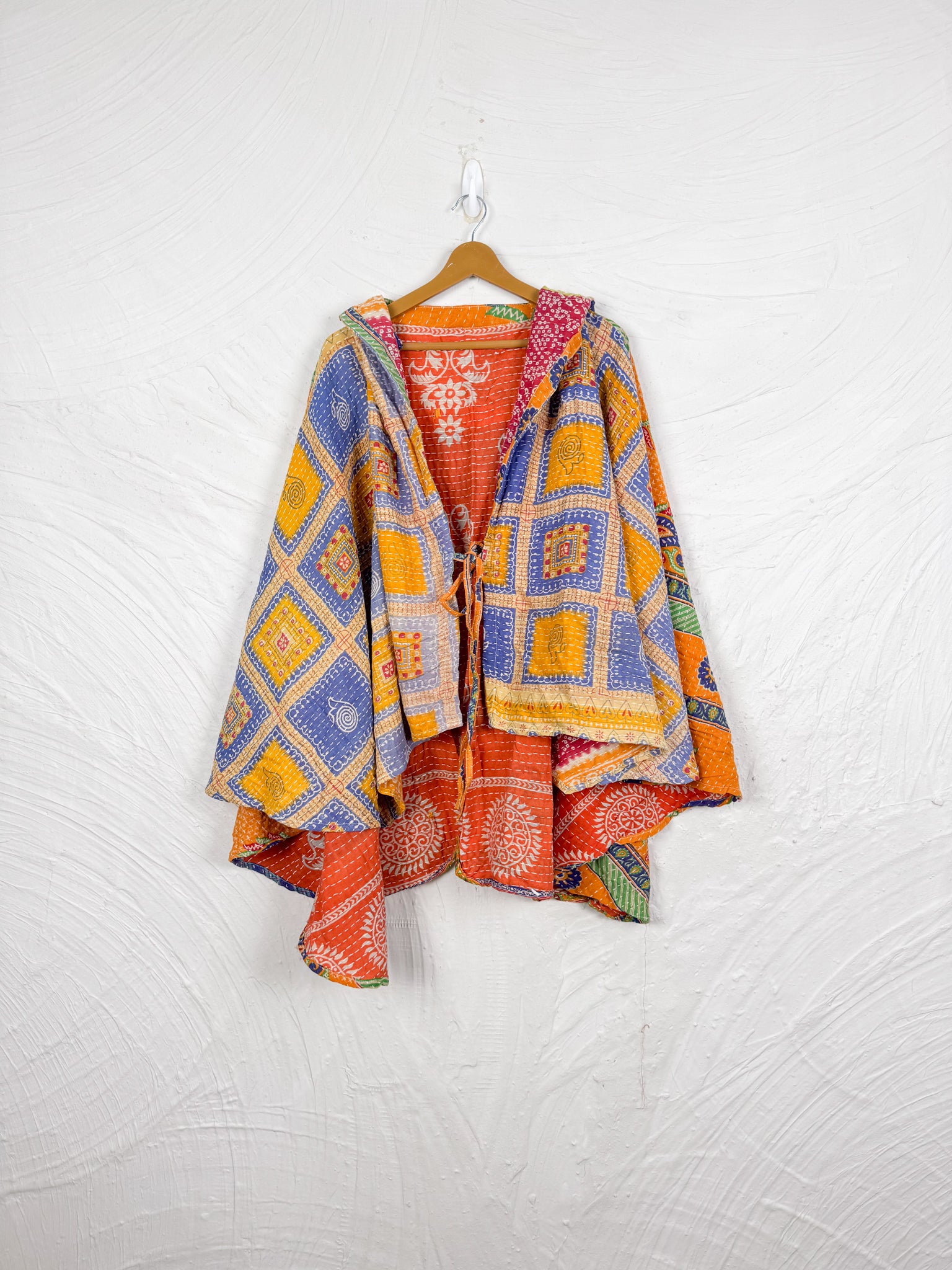 Yellow Poncho Jacket - Love Protect Sustain