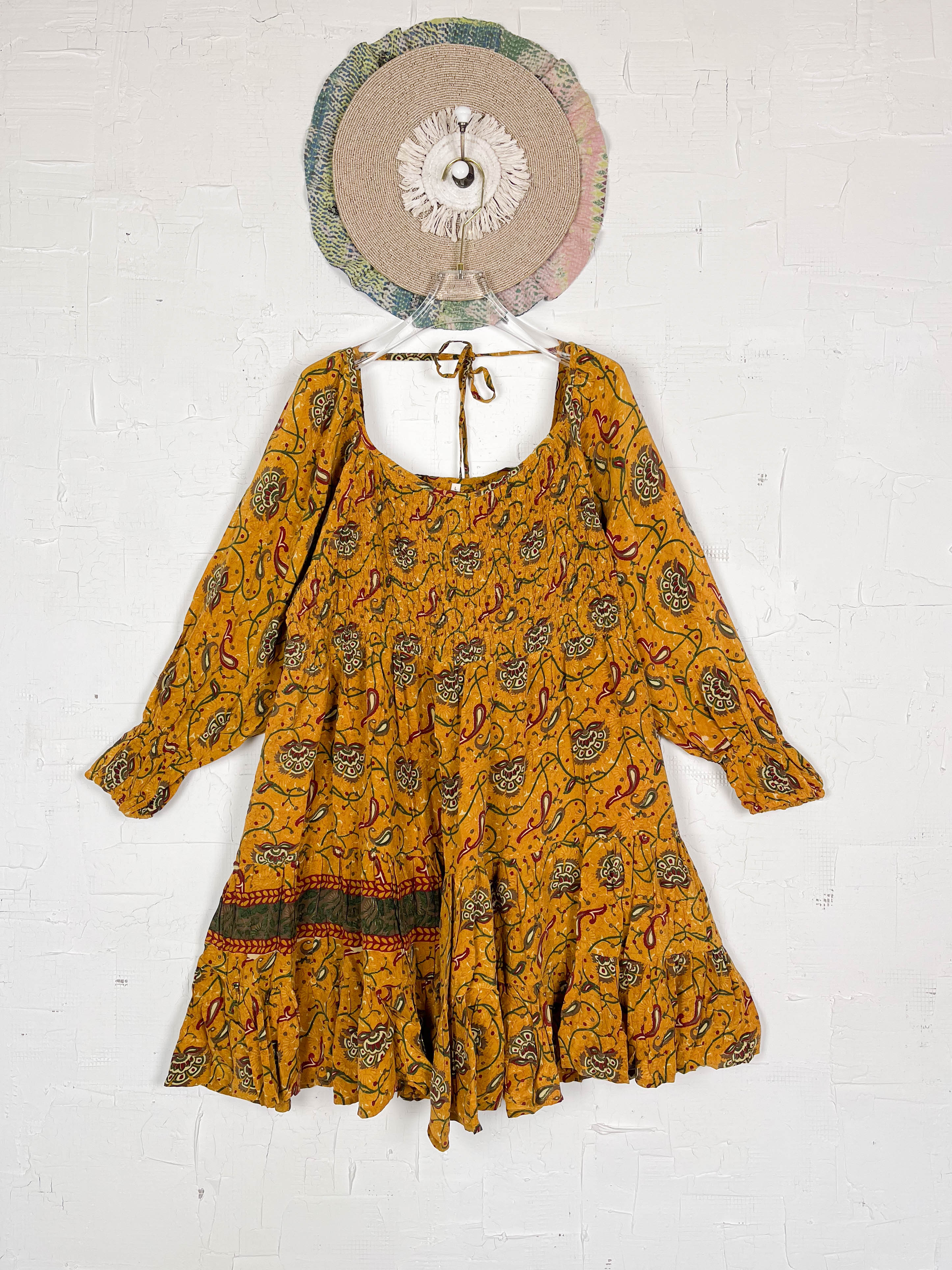 Yellow Silk Dress - Love Protect Sustain