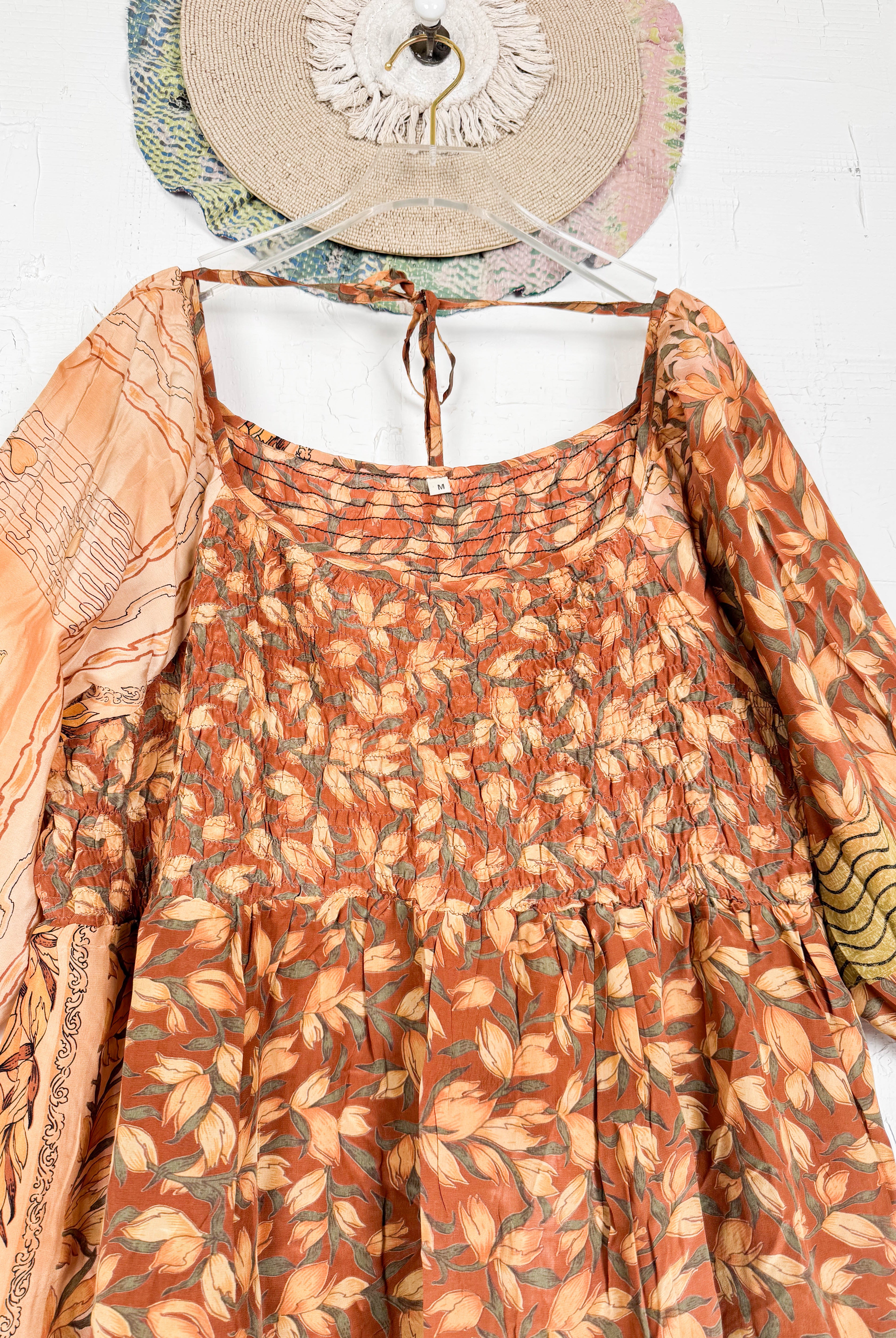 Yellow Silk Dress - Love Protect Sustain