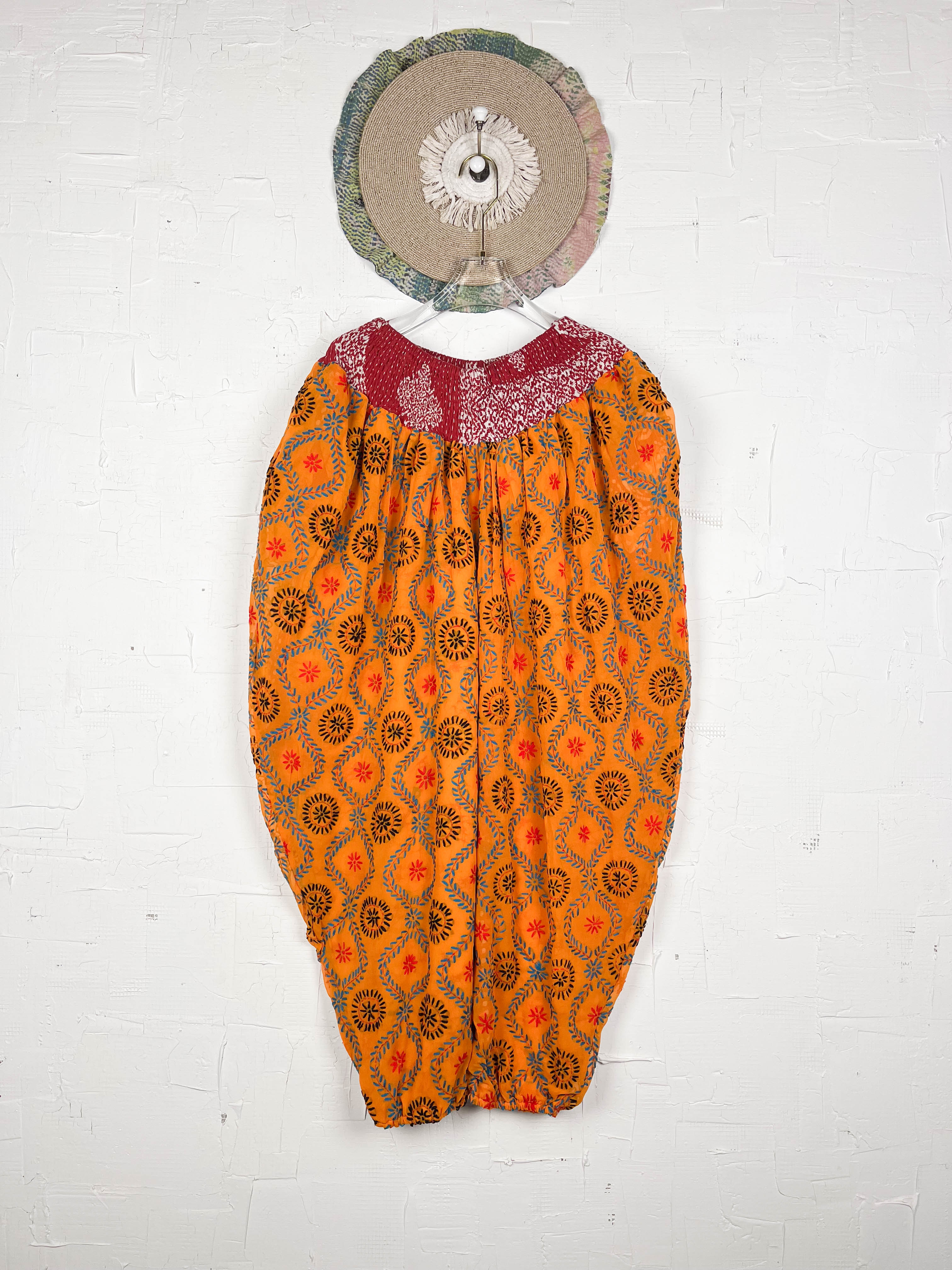 Yellow floral pants - Love Protect Sustain