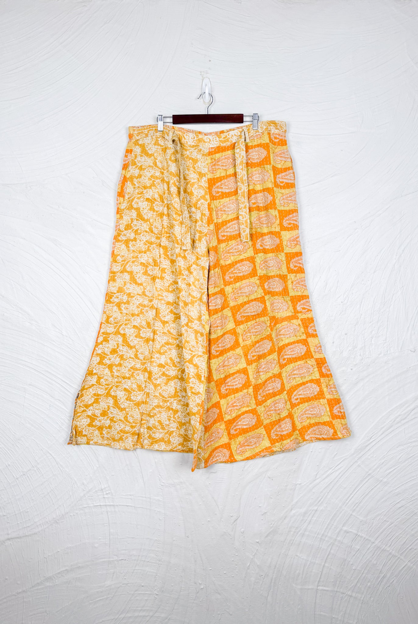 Yellow kantha Pants - Love Protect Sustain