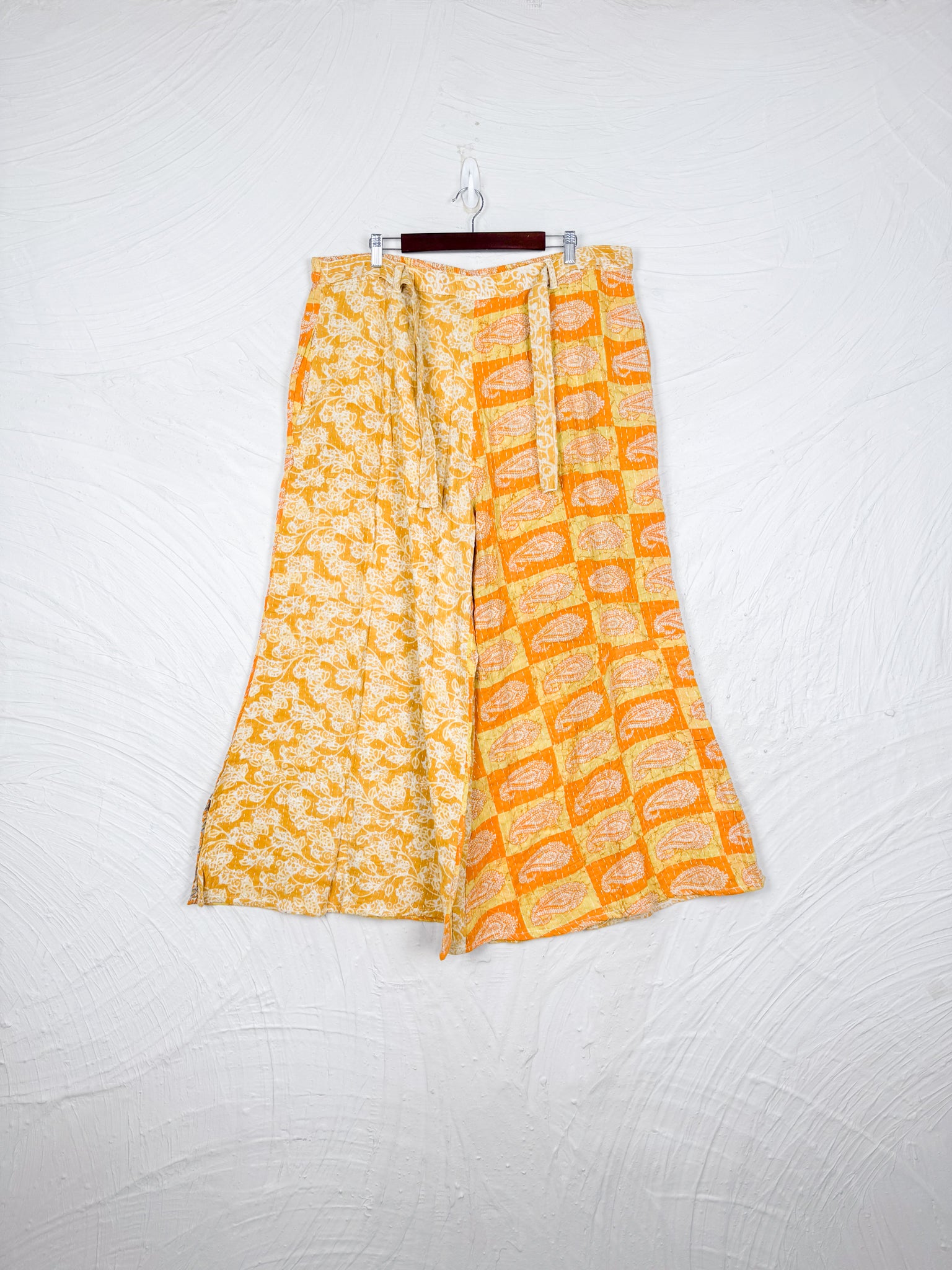 Yellow kantha Pants - Love Protect Sustain