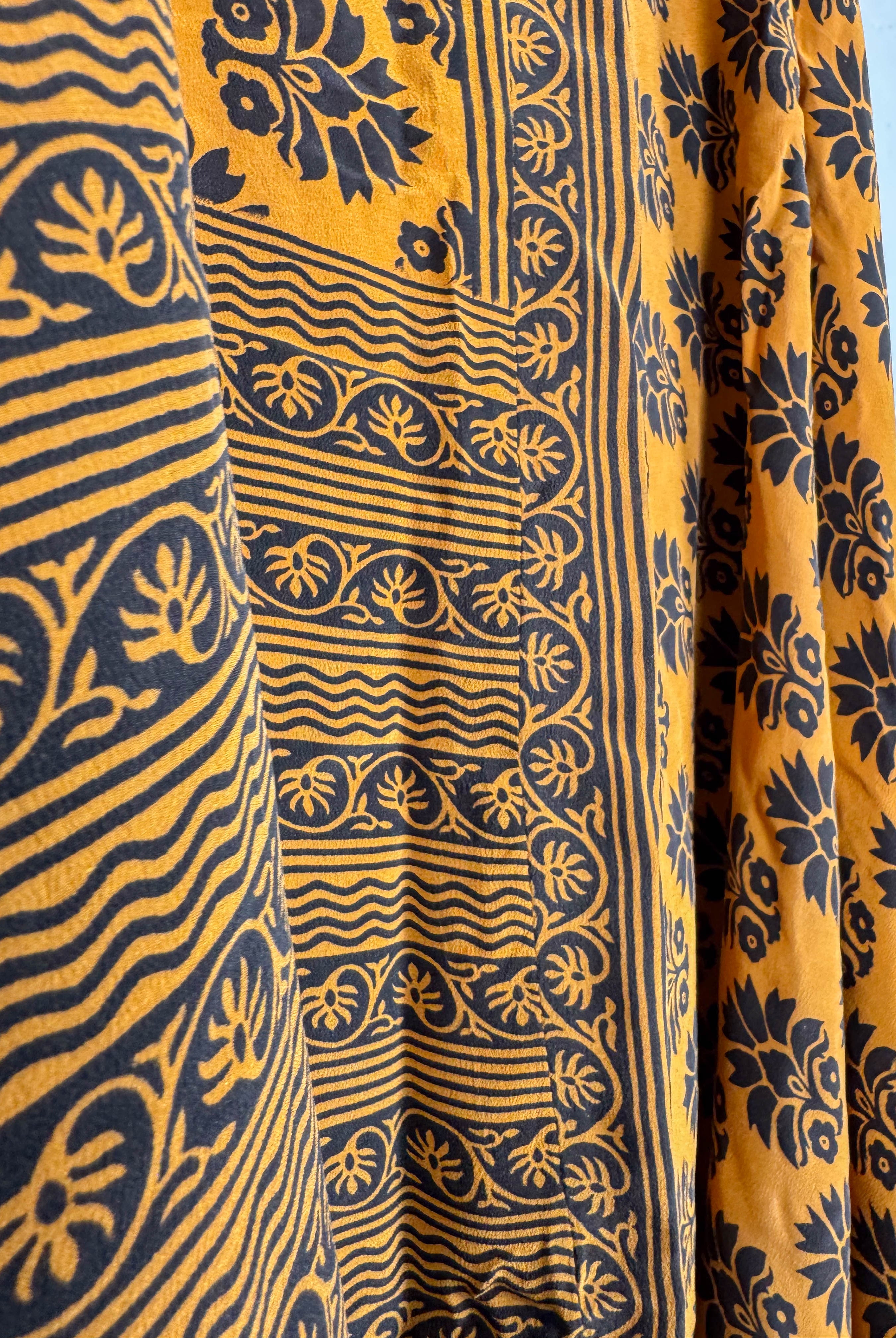 Yellow silk dress - Love Protect Sustain