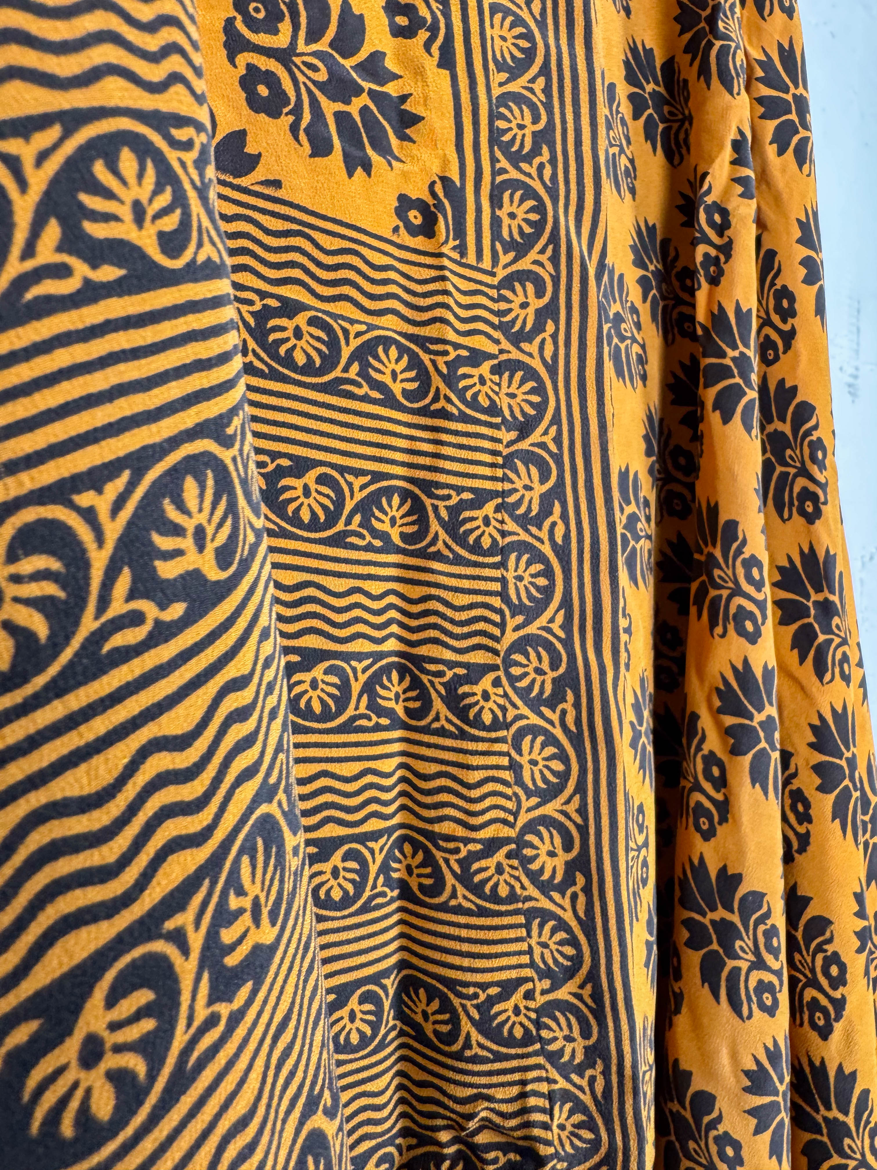 Yellow silk dress - Love Protect Sustain