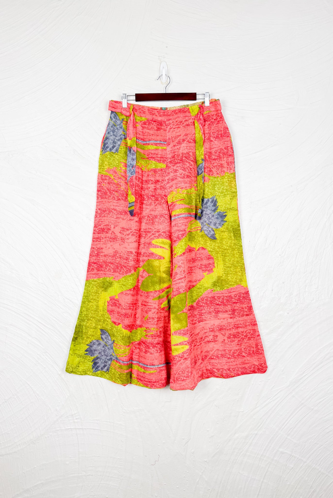 abstract flower print pants - Love Protect Sustain