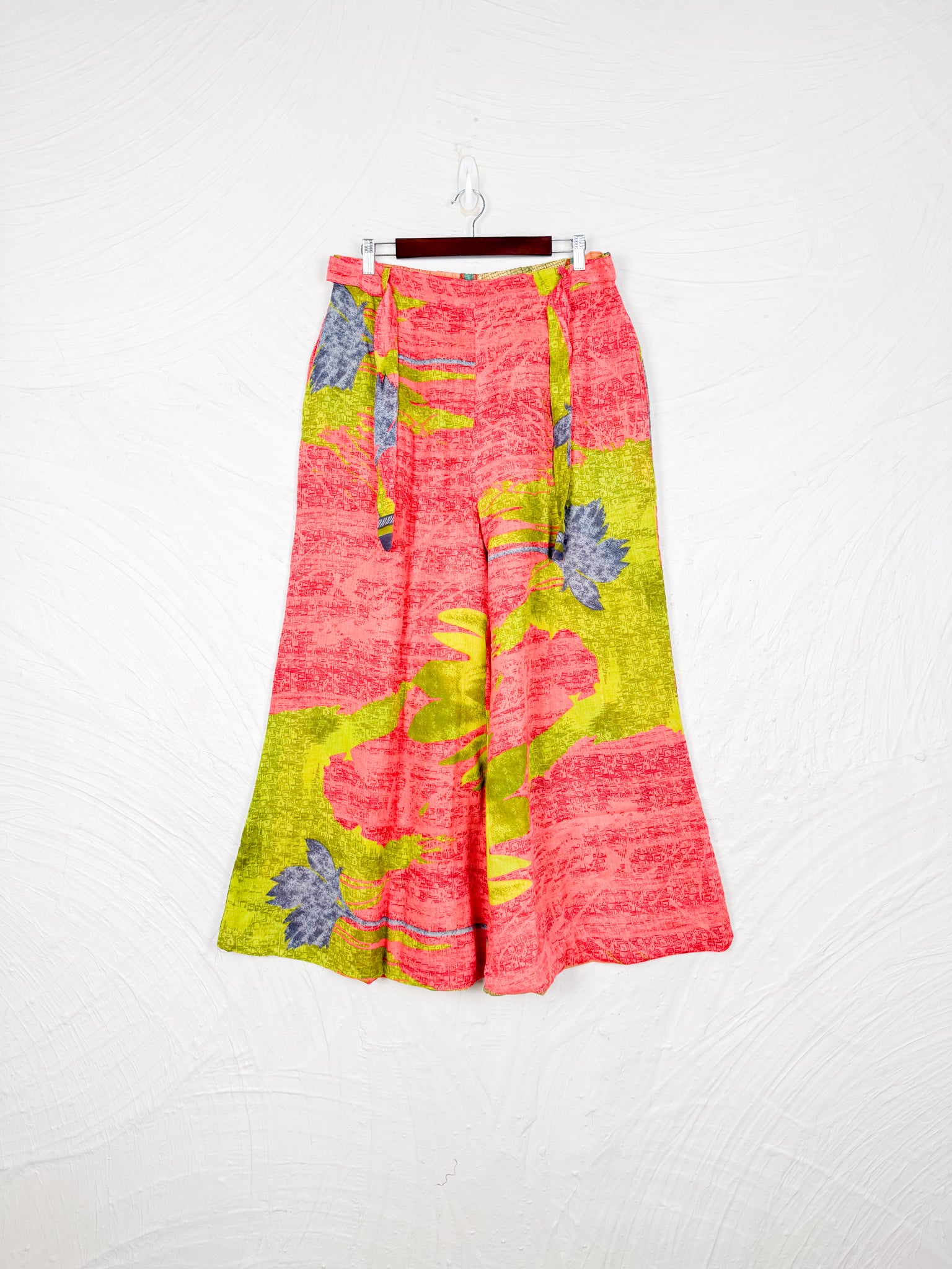 abstract flower print pants - Love Protect Sustain