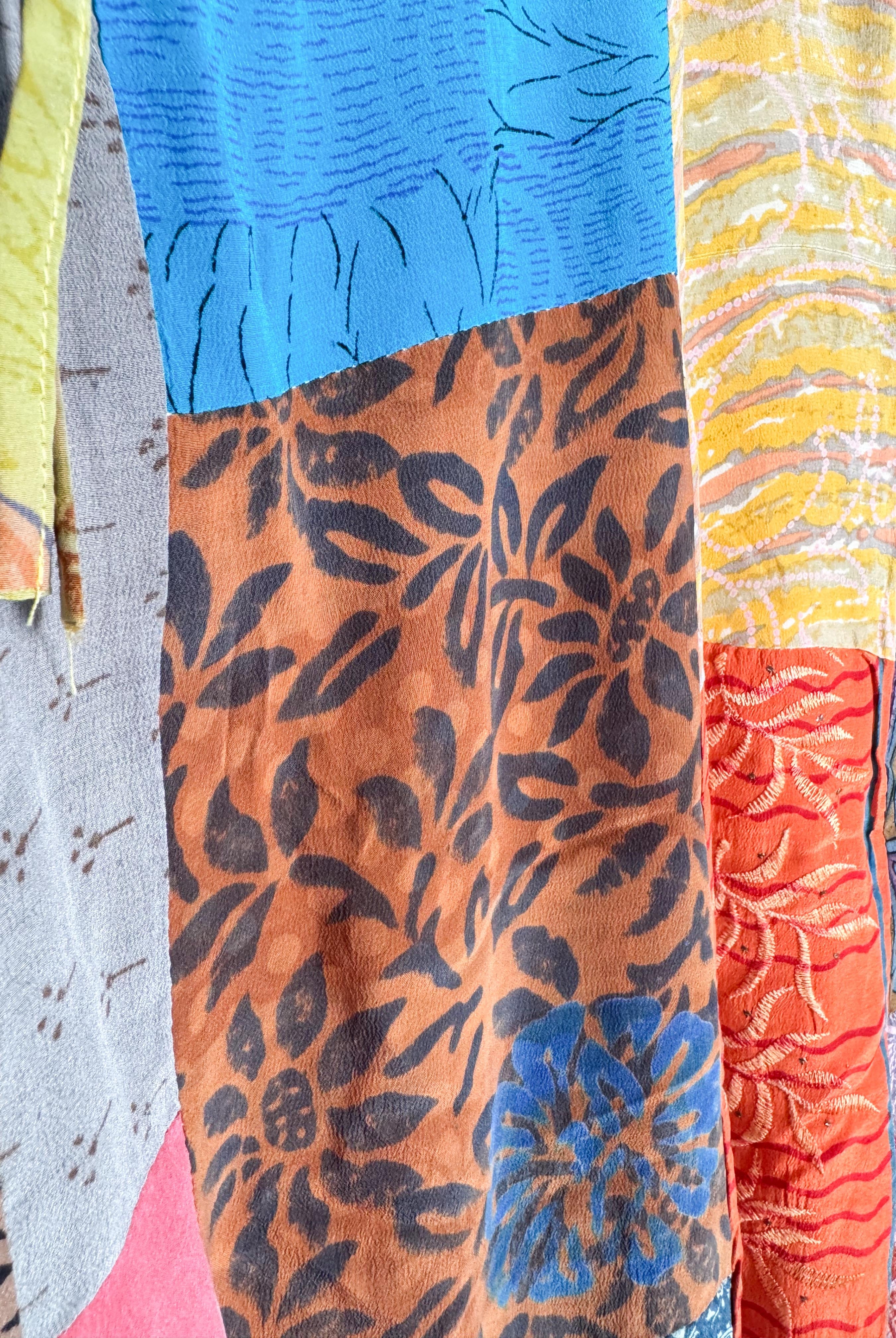 baggy boho patchwork dungarees - Love Protect Sustain