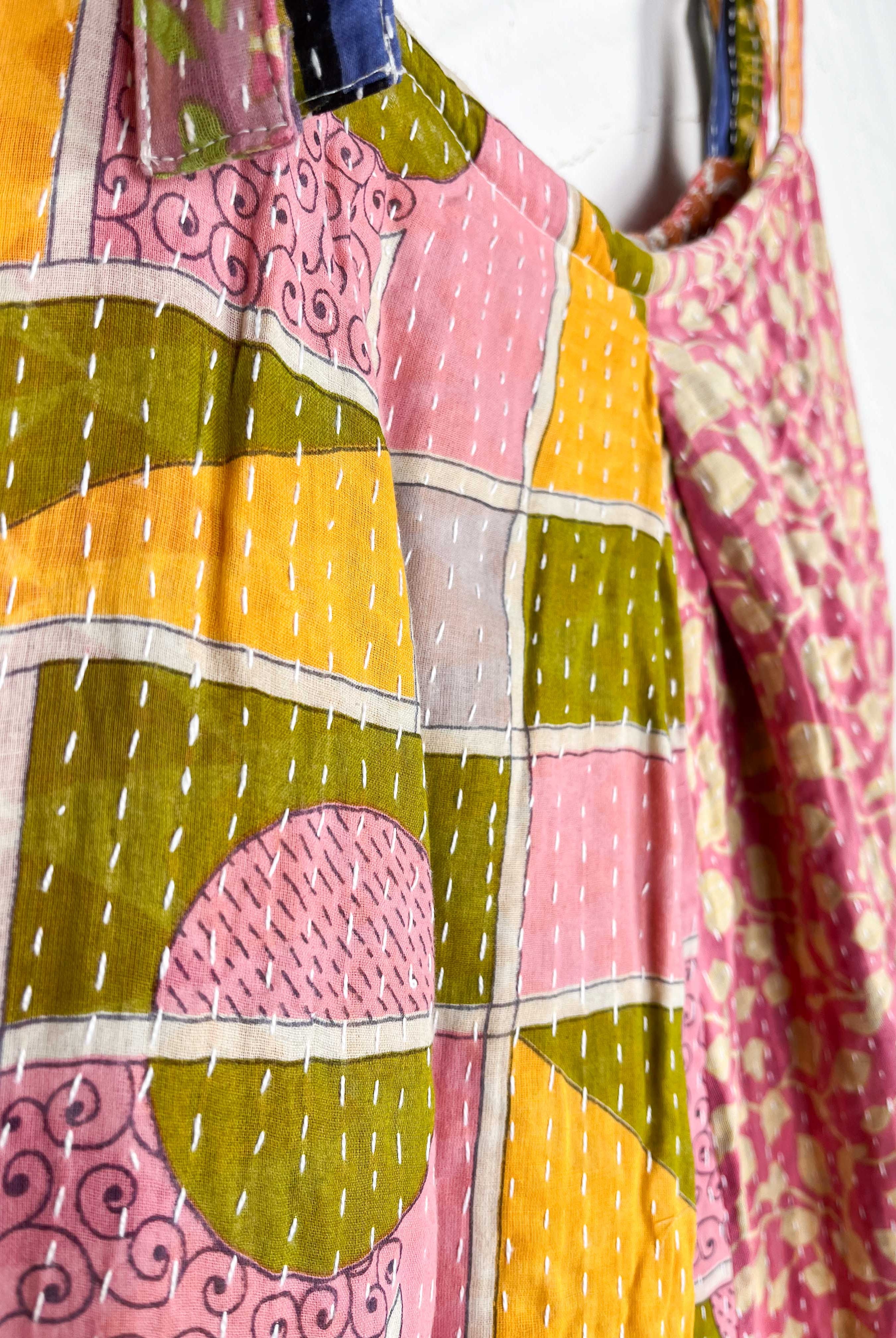 beach wear kantha jumpsuit - Love Protect Sustain