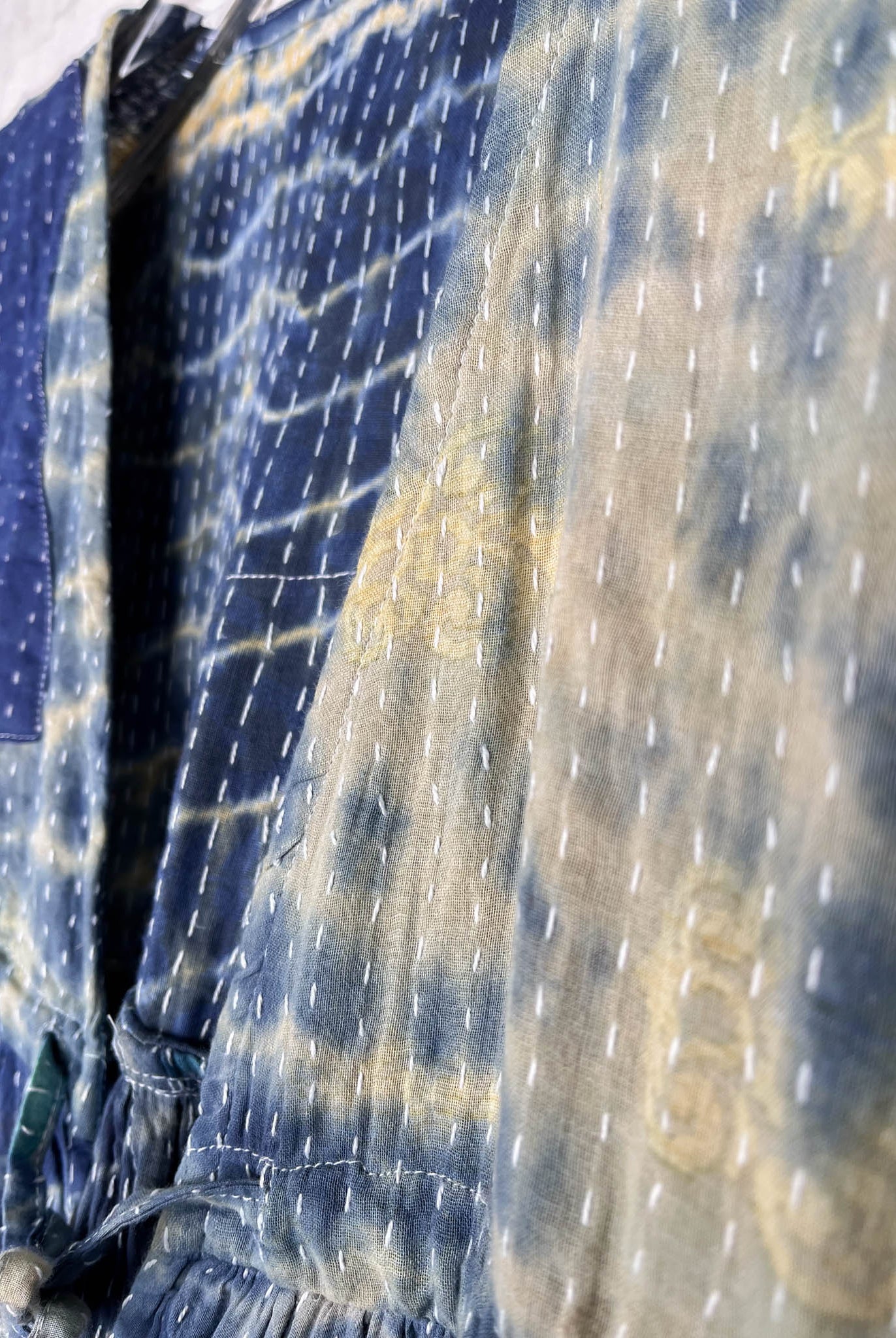 blue and yello tie dye jumpsuit - Love Protect Sustain