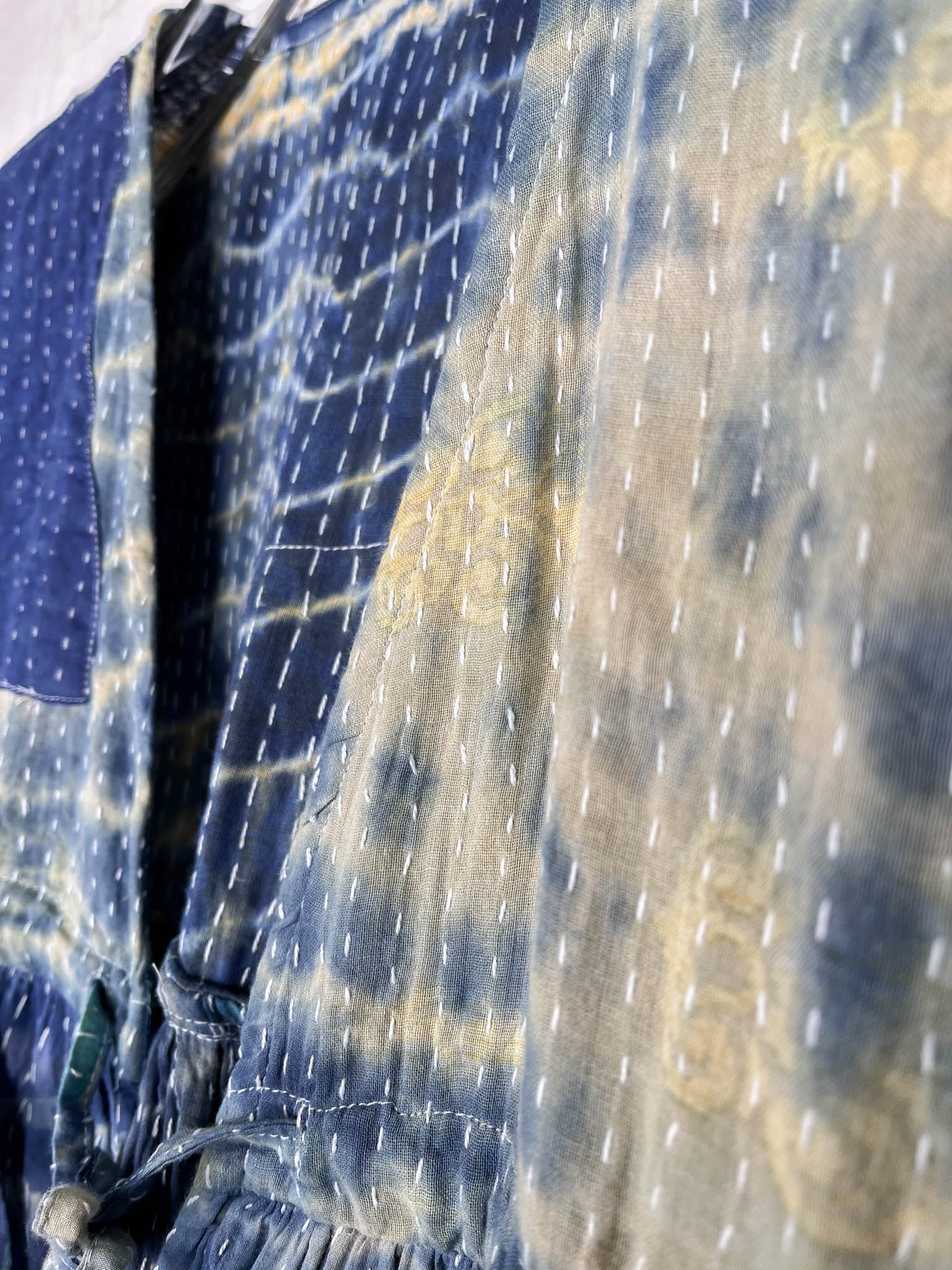 blue and yello tie dye jumpsuit - Love Protect Sustain