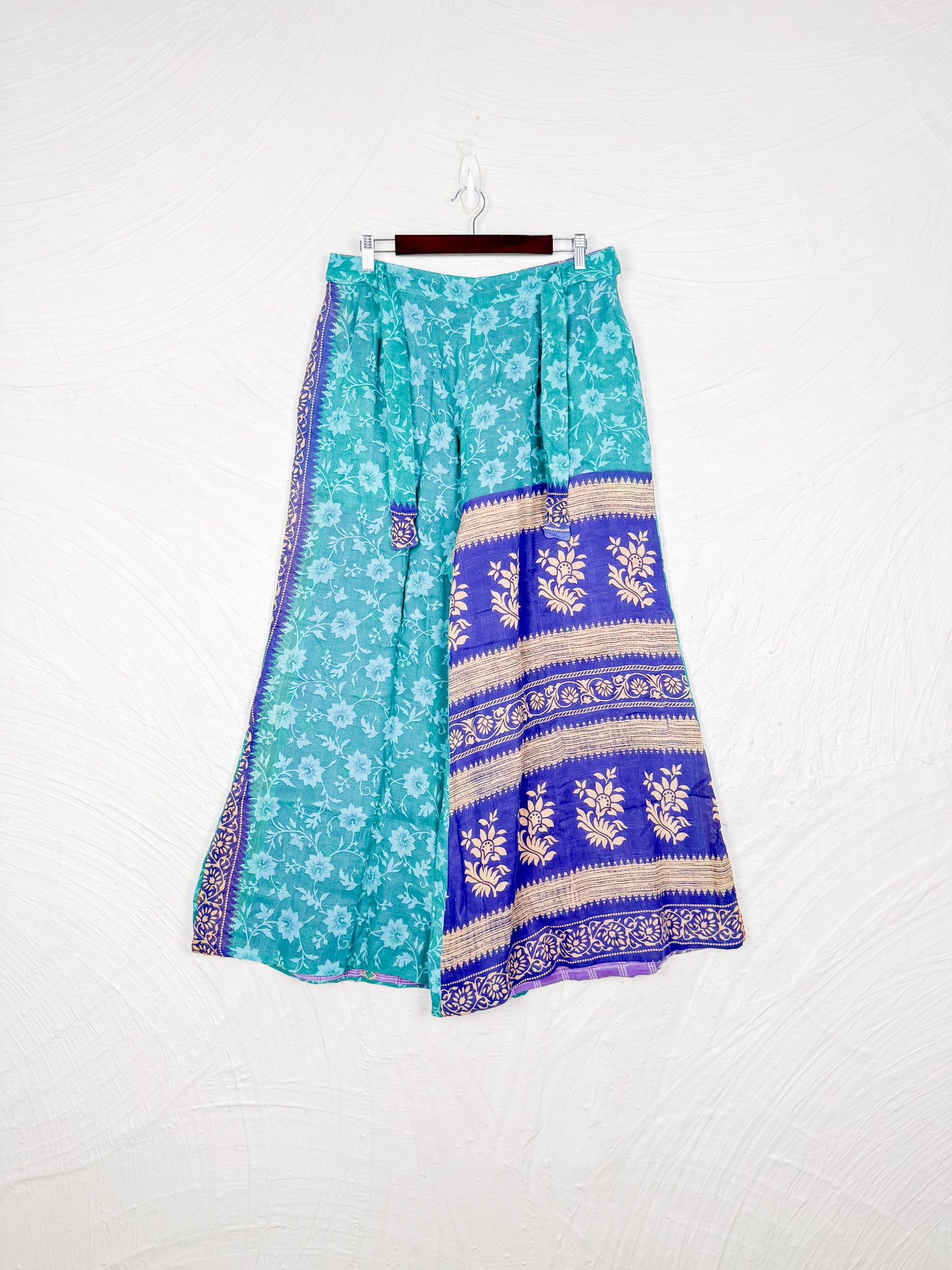 blue cotton pants - Love Protect Sustain