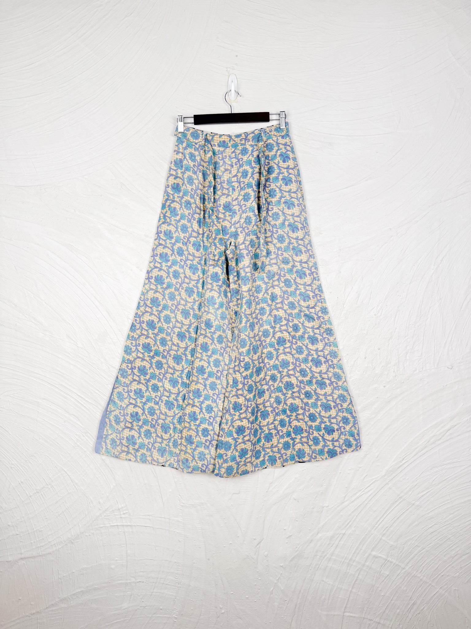 blue floral pants - Love Protect Sustain