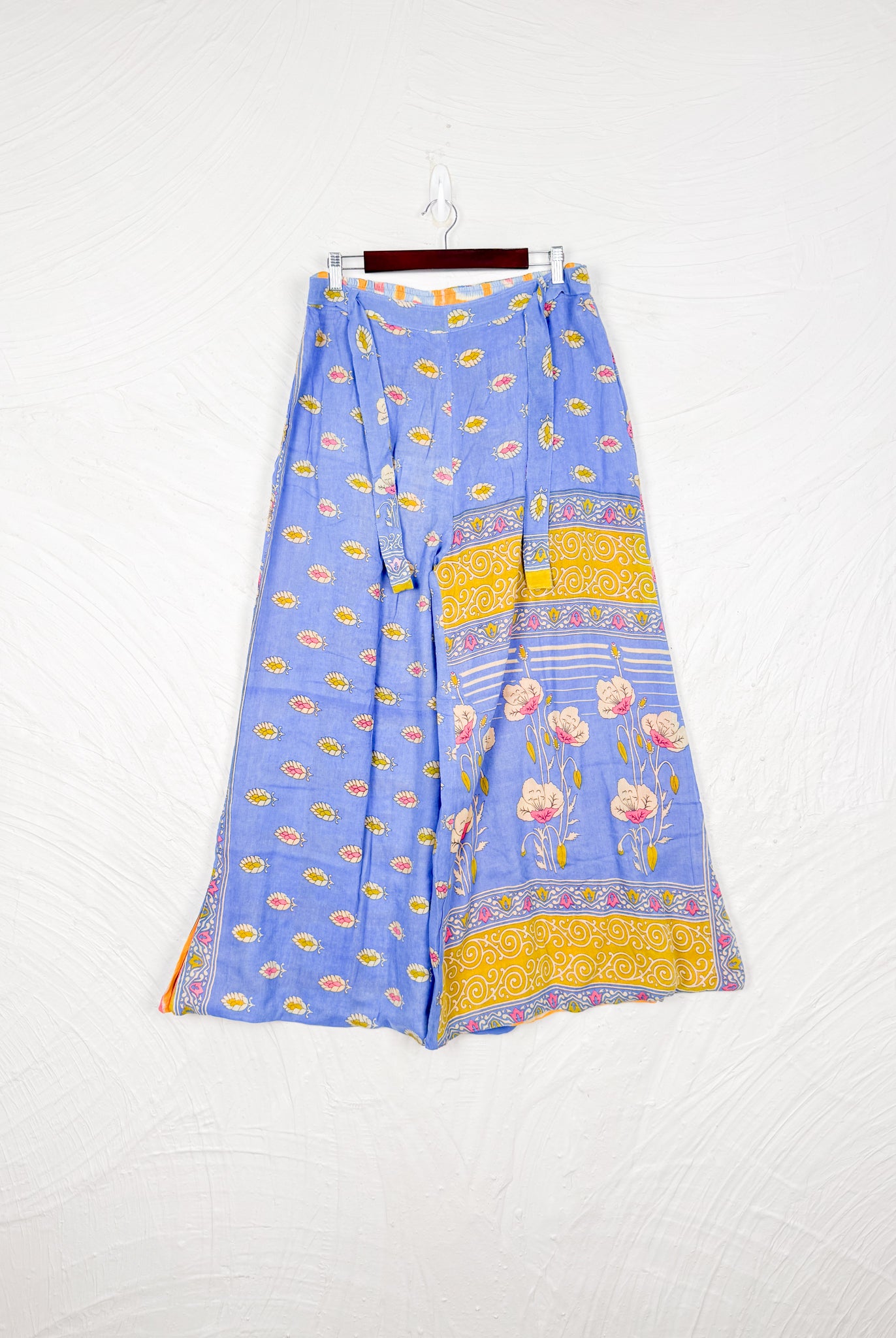 blue floral pants - Love Protect Sustain