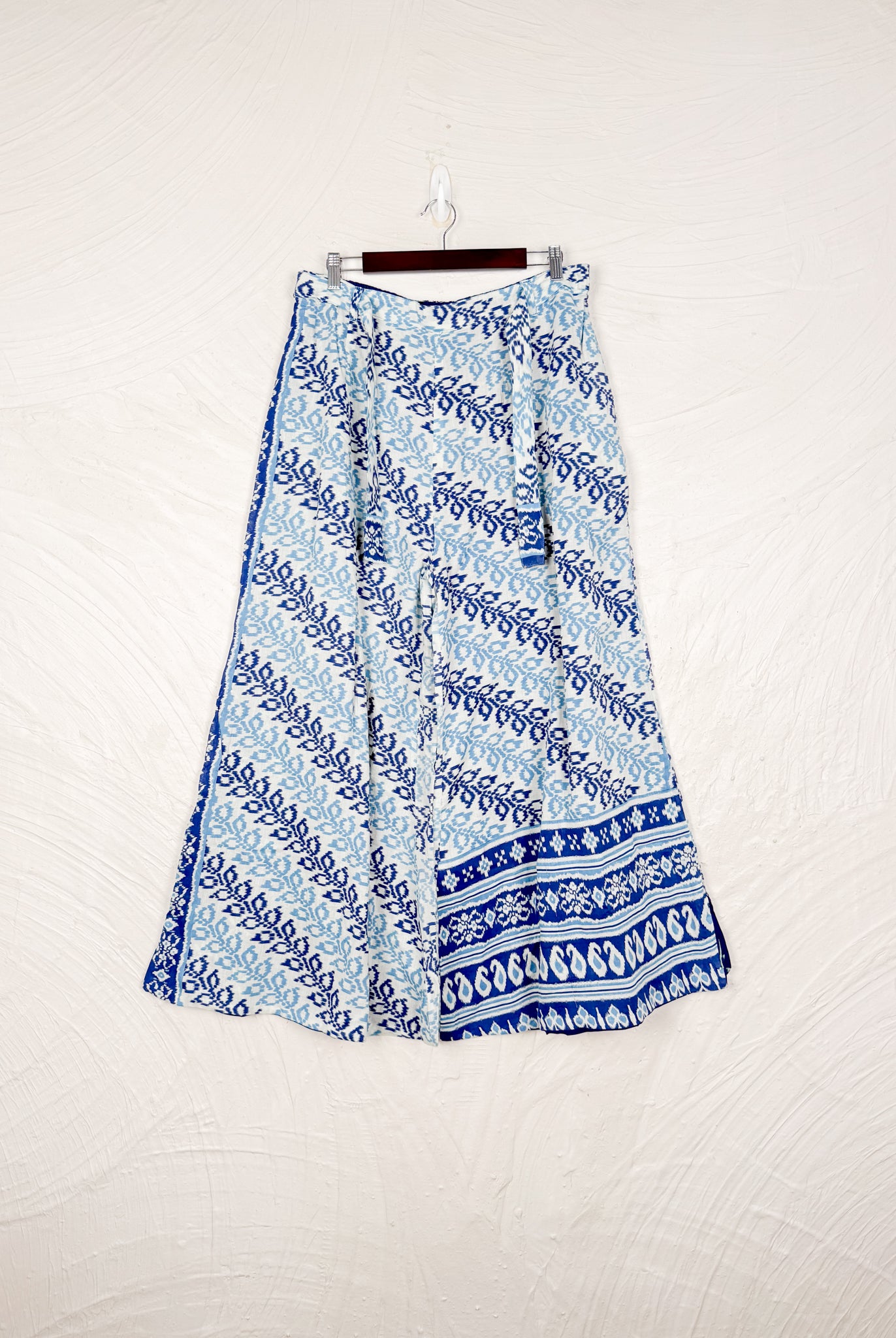 blue floral pants - Love Protect Sustain