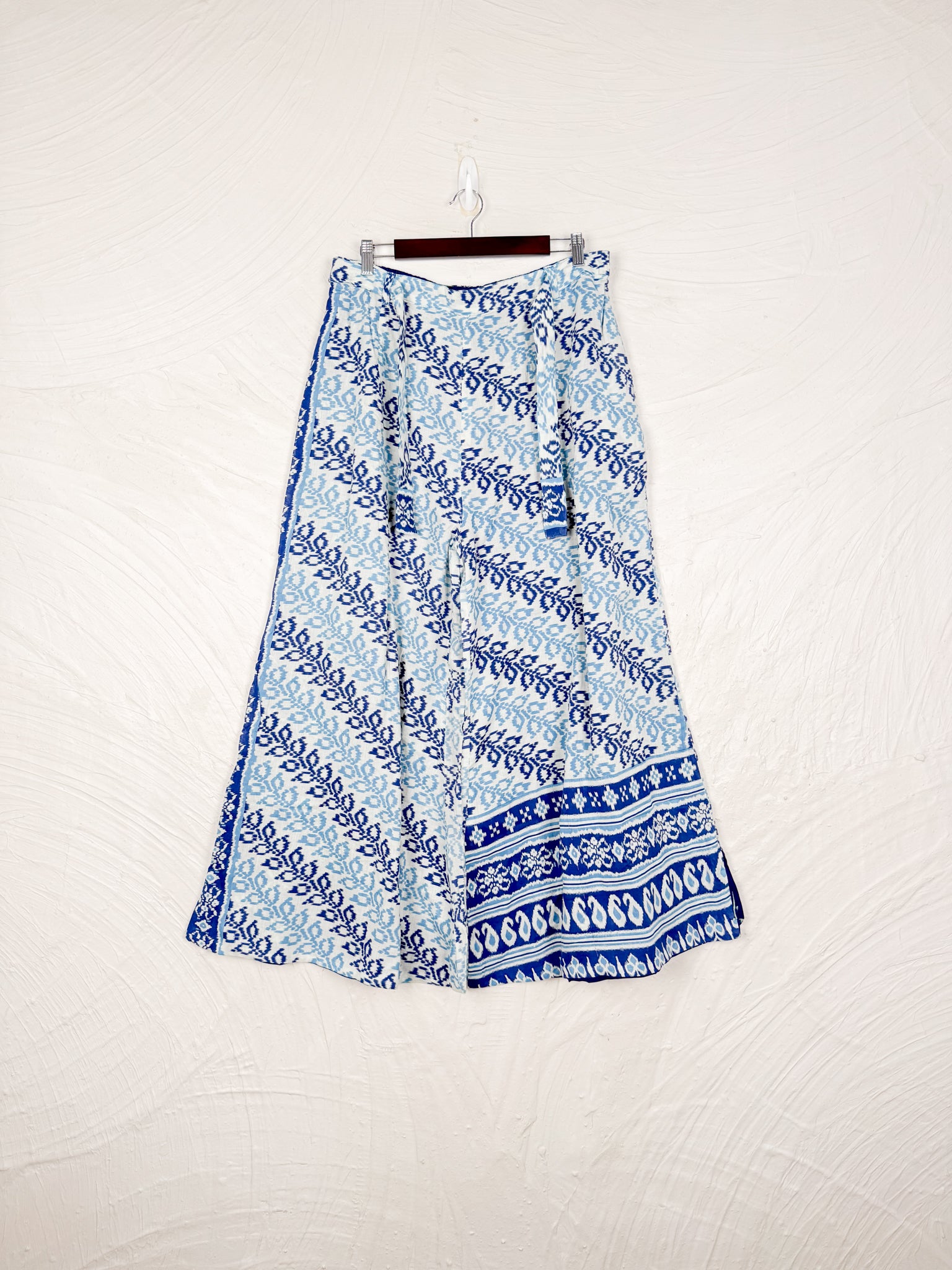 blue floral pants - Love Protect Sustain