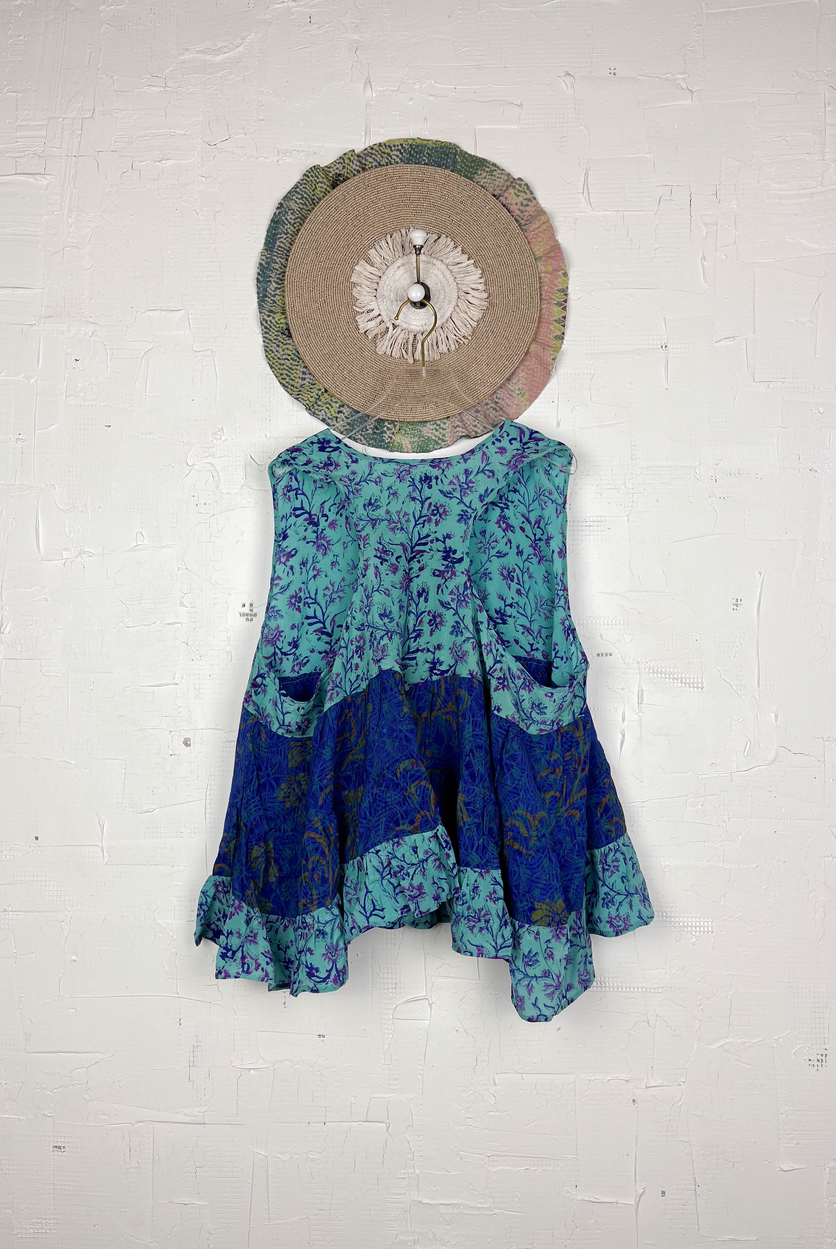 blue summer top - Love Protect Sustain