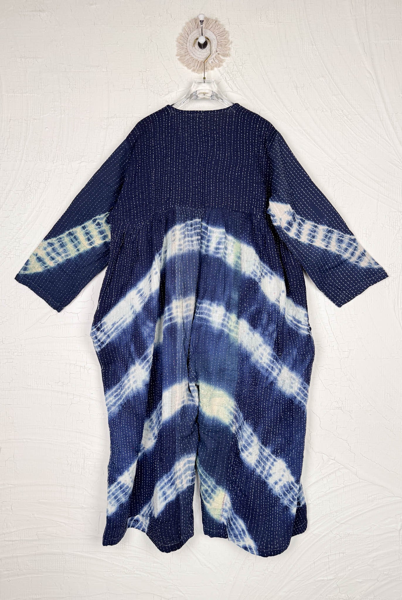 blue tie dye women jumpsuit - Love Protect Sustain