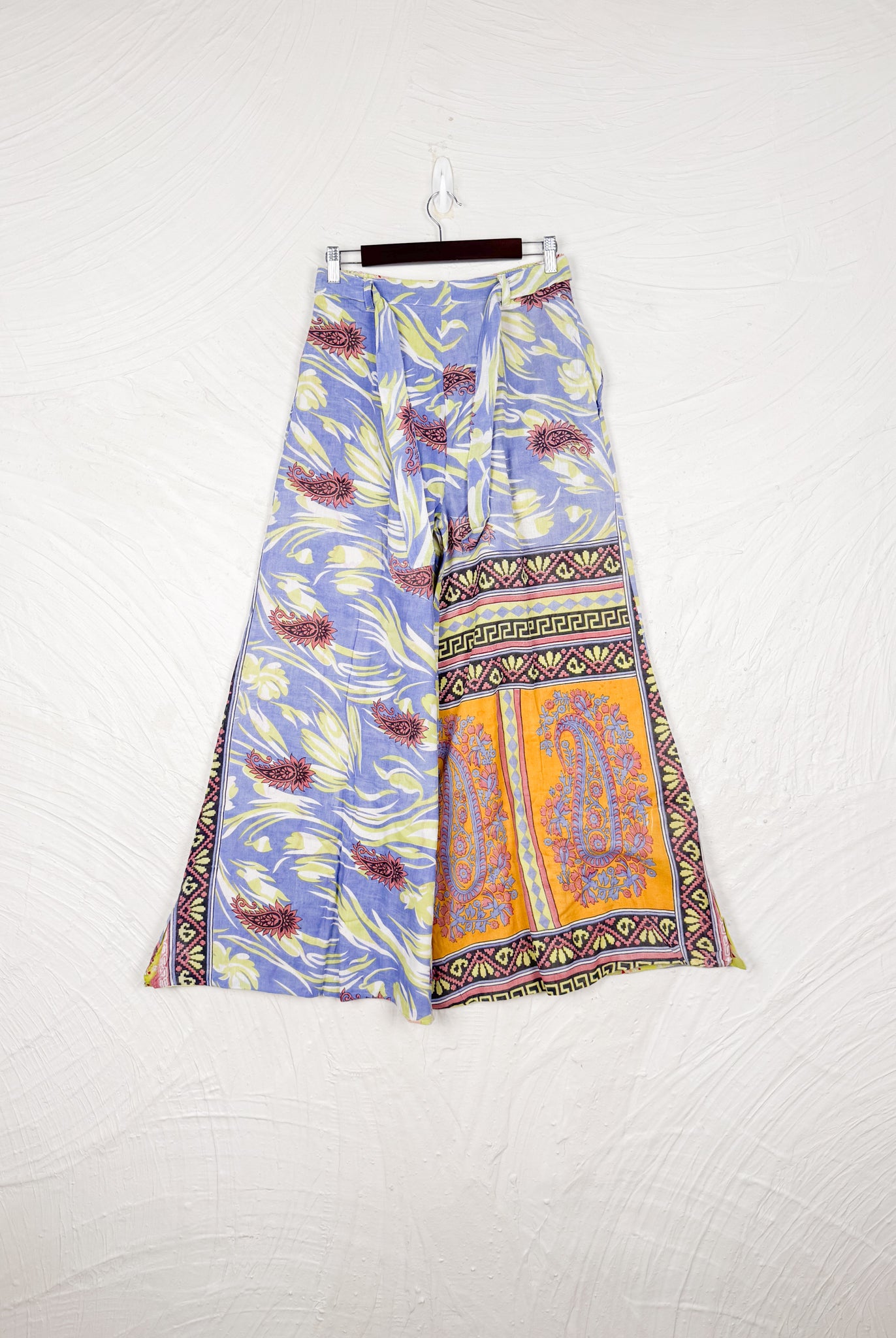 blue vintage cotton pants - Love Protect Sustain