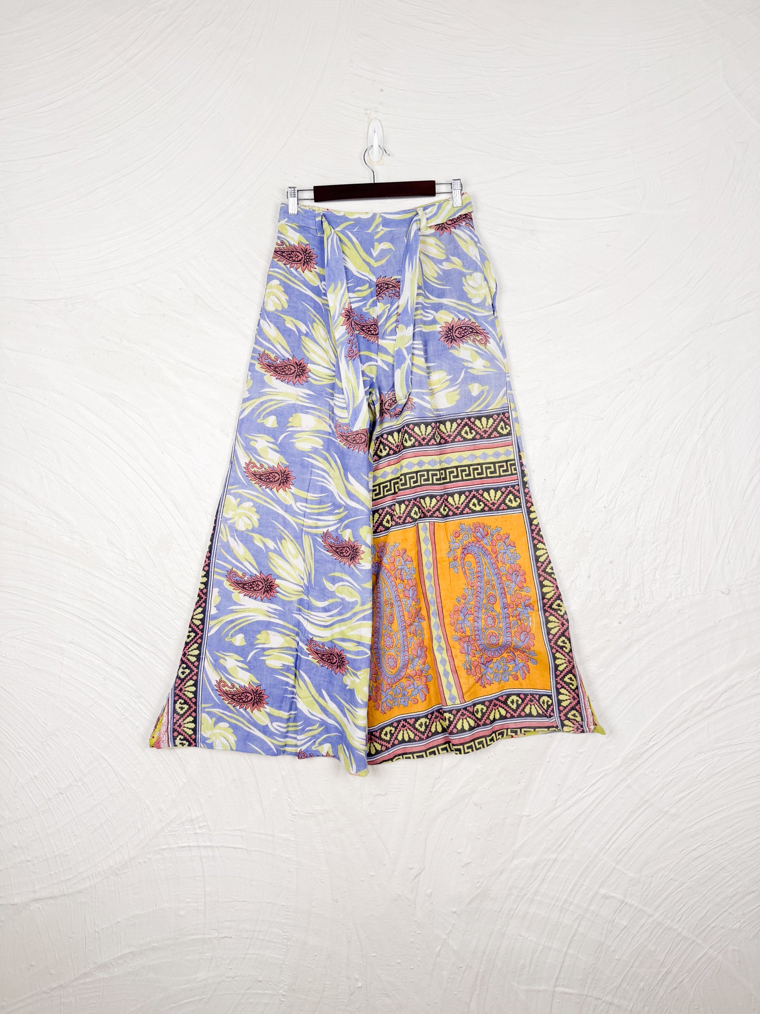 blue vintage cotton pants - Love Protect Sustain