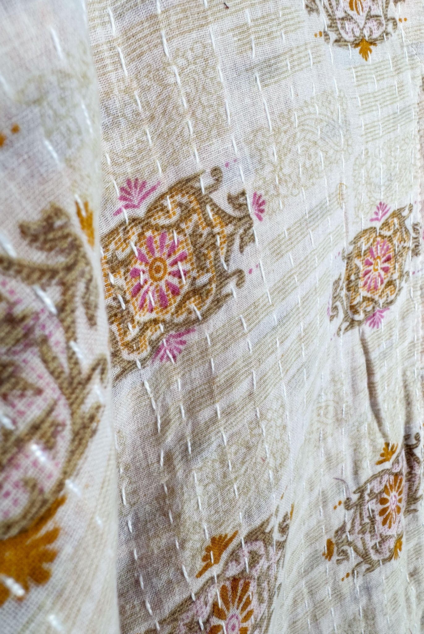 bohemian Kantha cotton free size - Love Protect Sustain