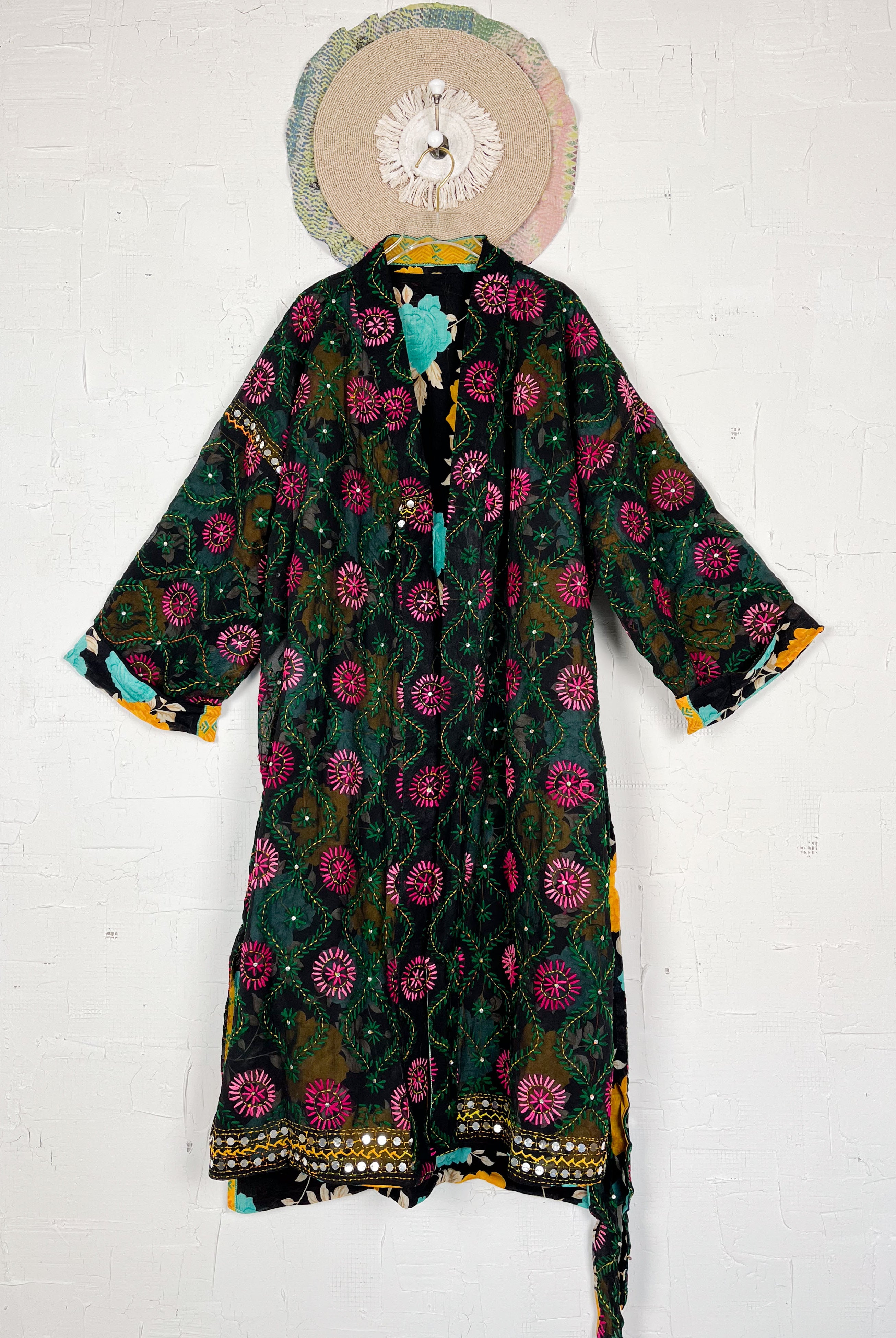 bohemian embroidery robe - Love Protect Sustain