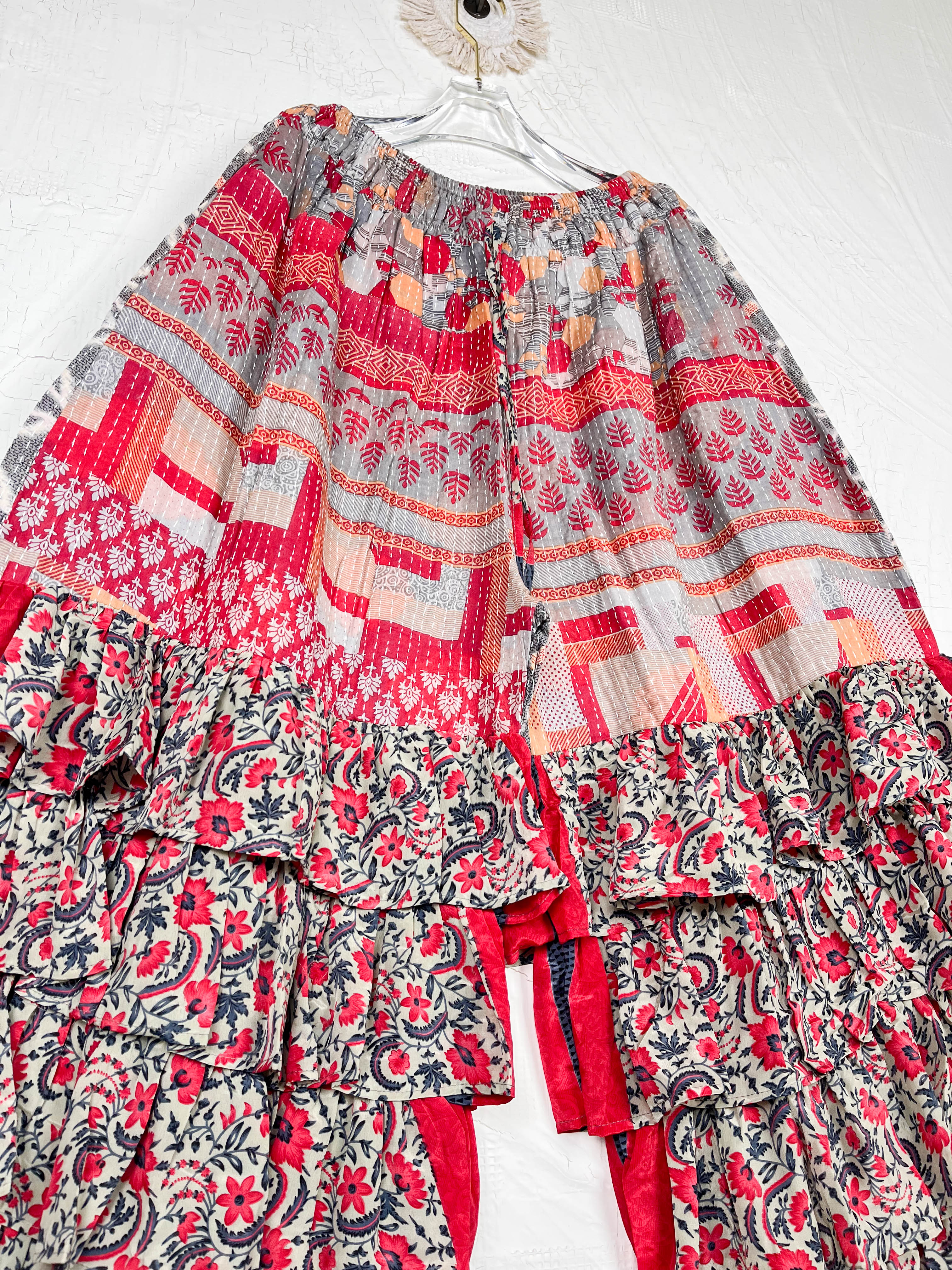 bohemian green pants - Love Protect Sustain