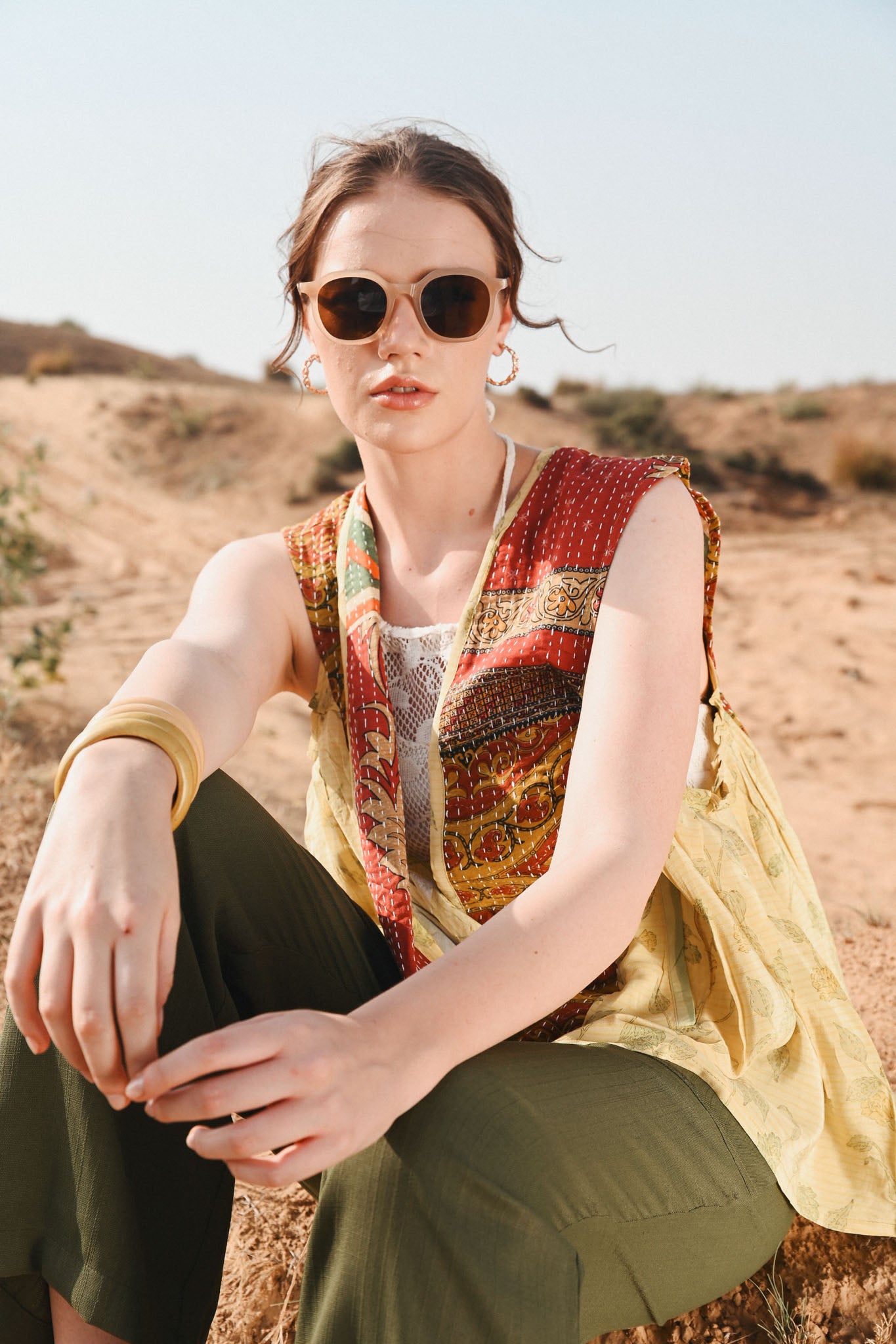 bohemian kantha top - Love Protect Sustain