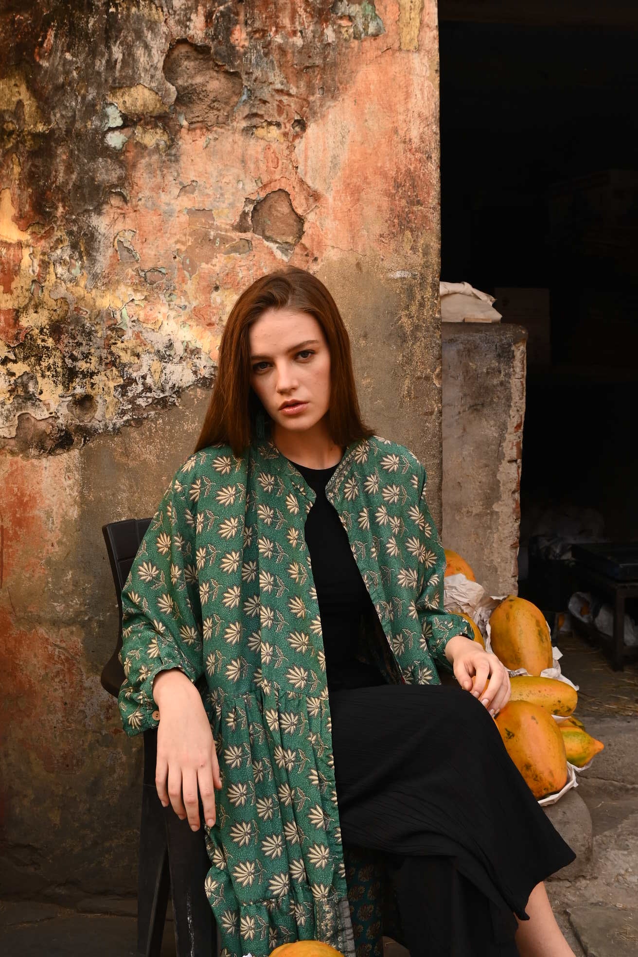 bohemian silk dress - Love Protect Sustain