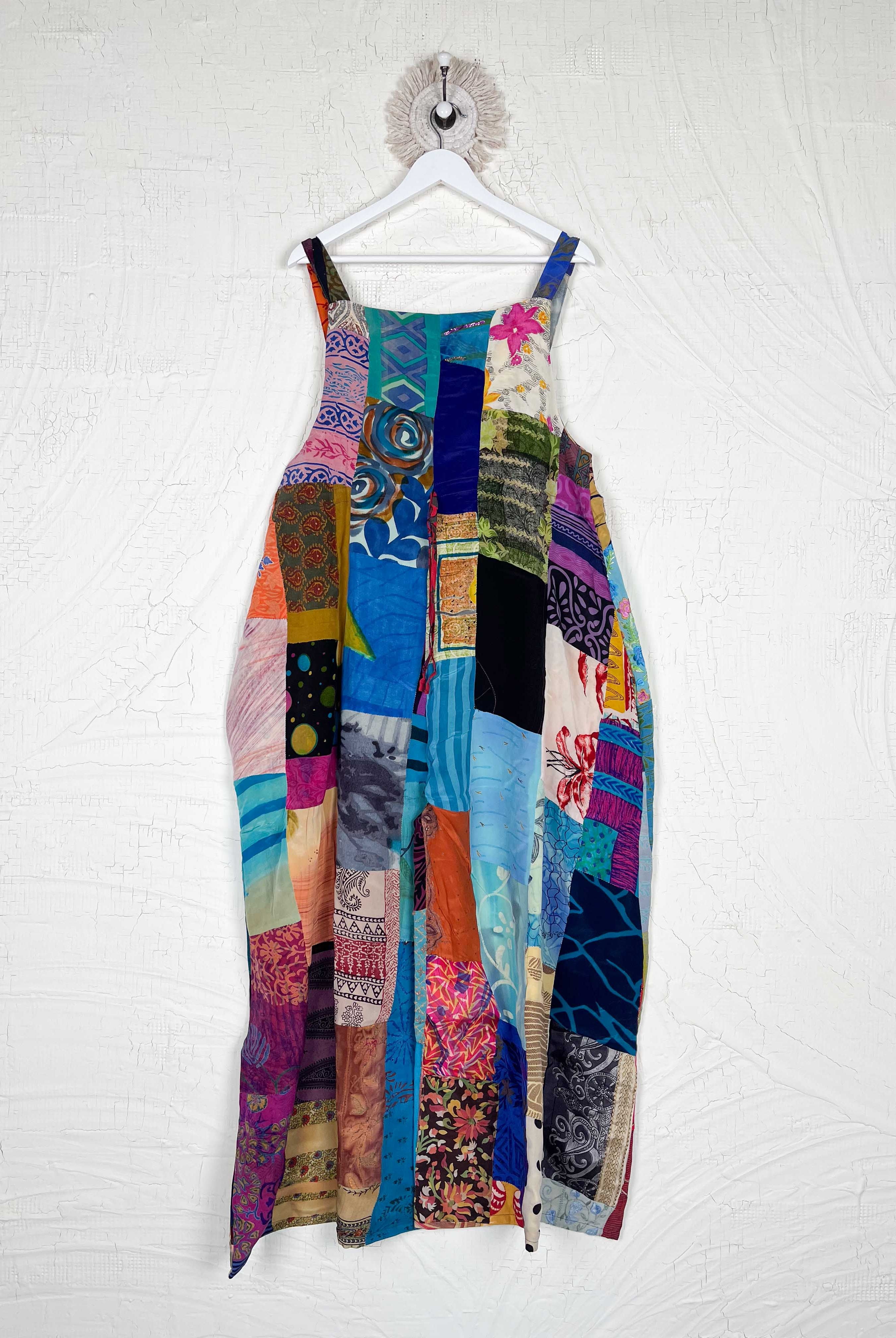 boho festival clothing patchwork - Love Protect Sustain