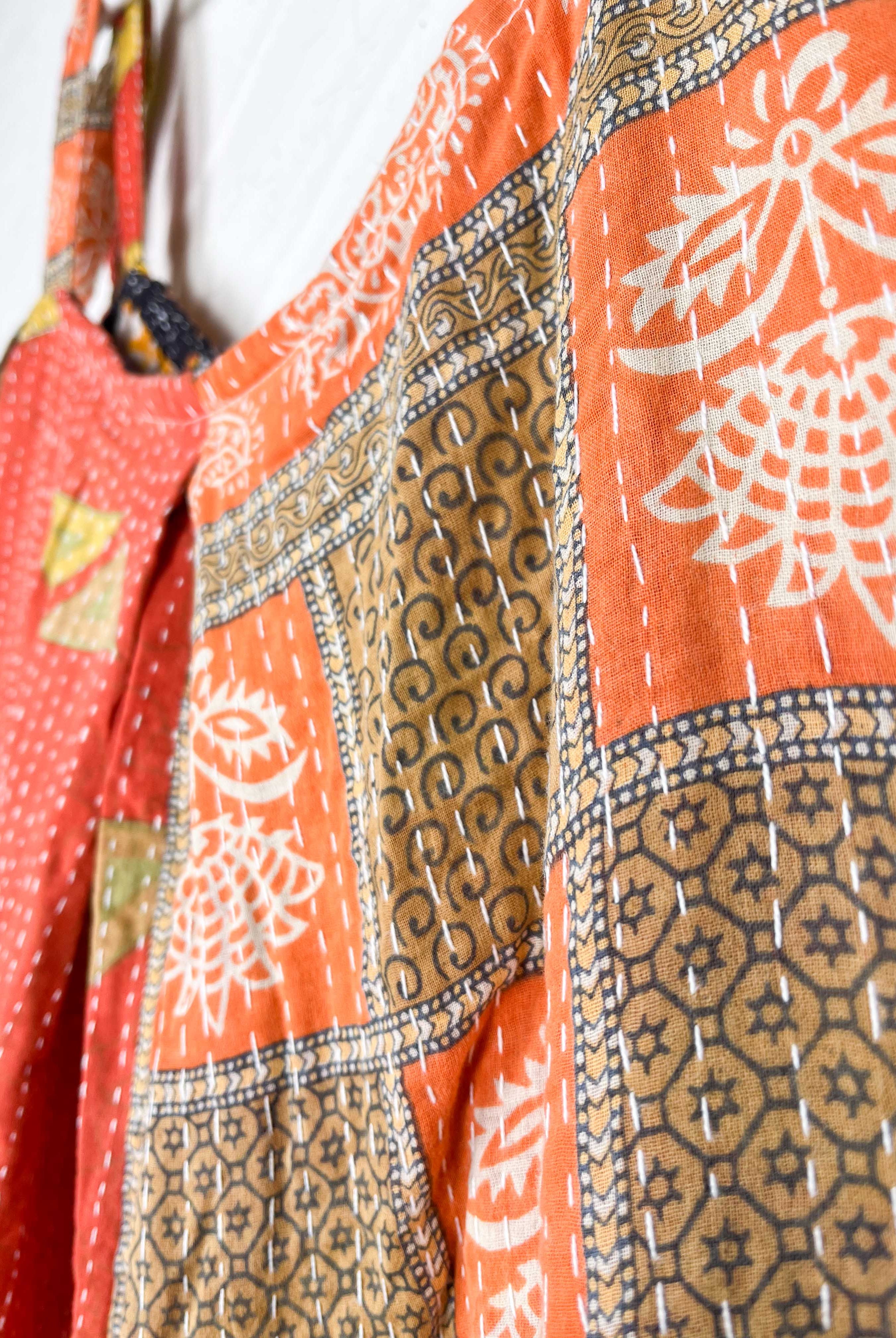 boho handmade kantha jumpsuit - Love Protect Sustain