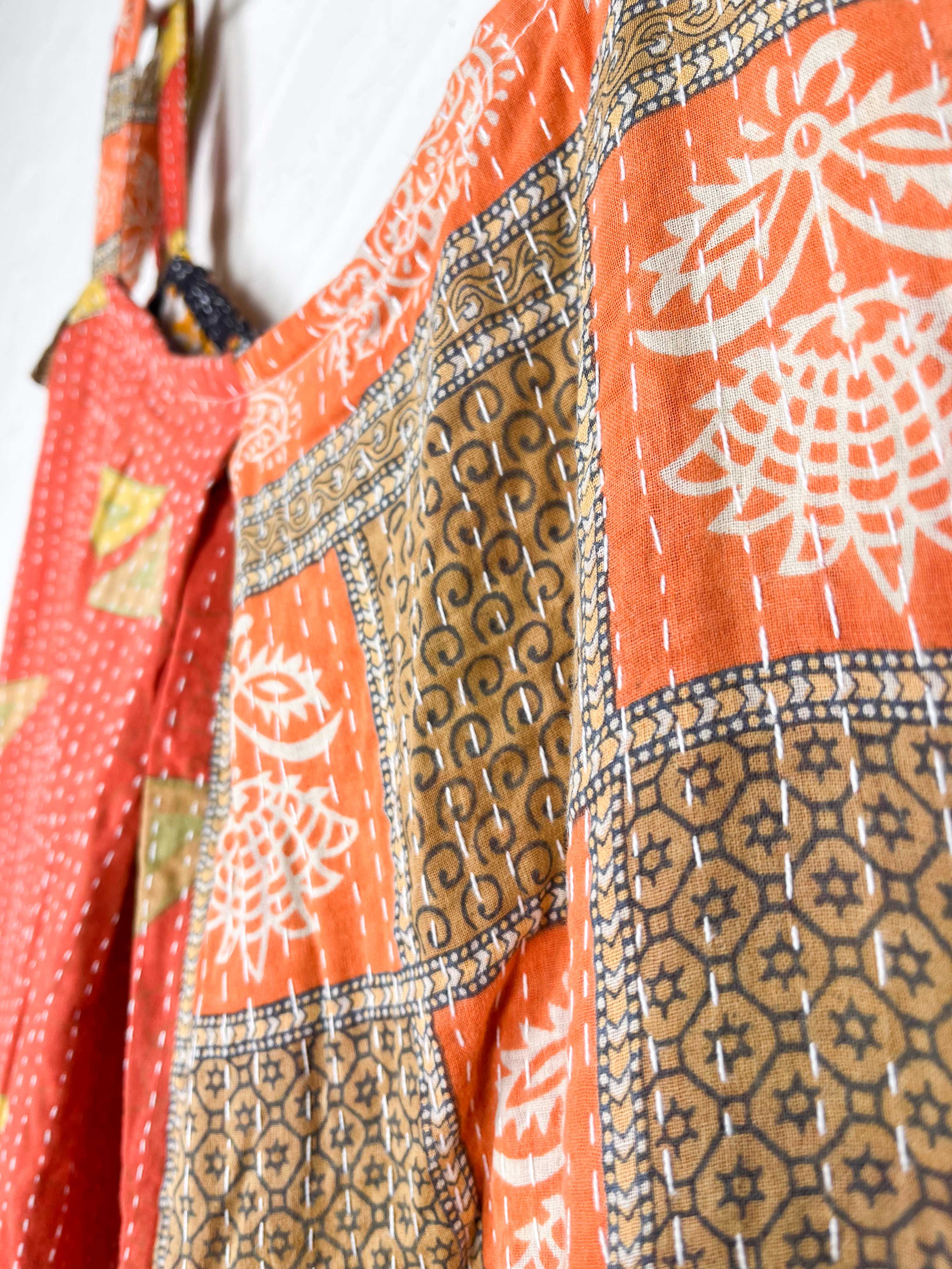 boho handmade kantha jumpsuit - Love Protect Sustain